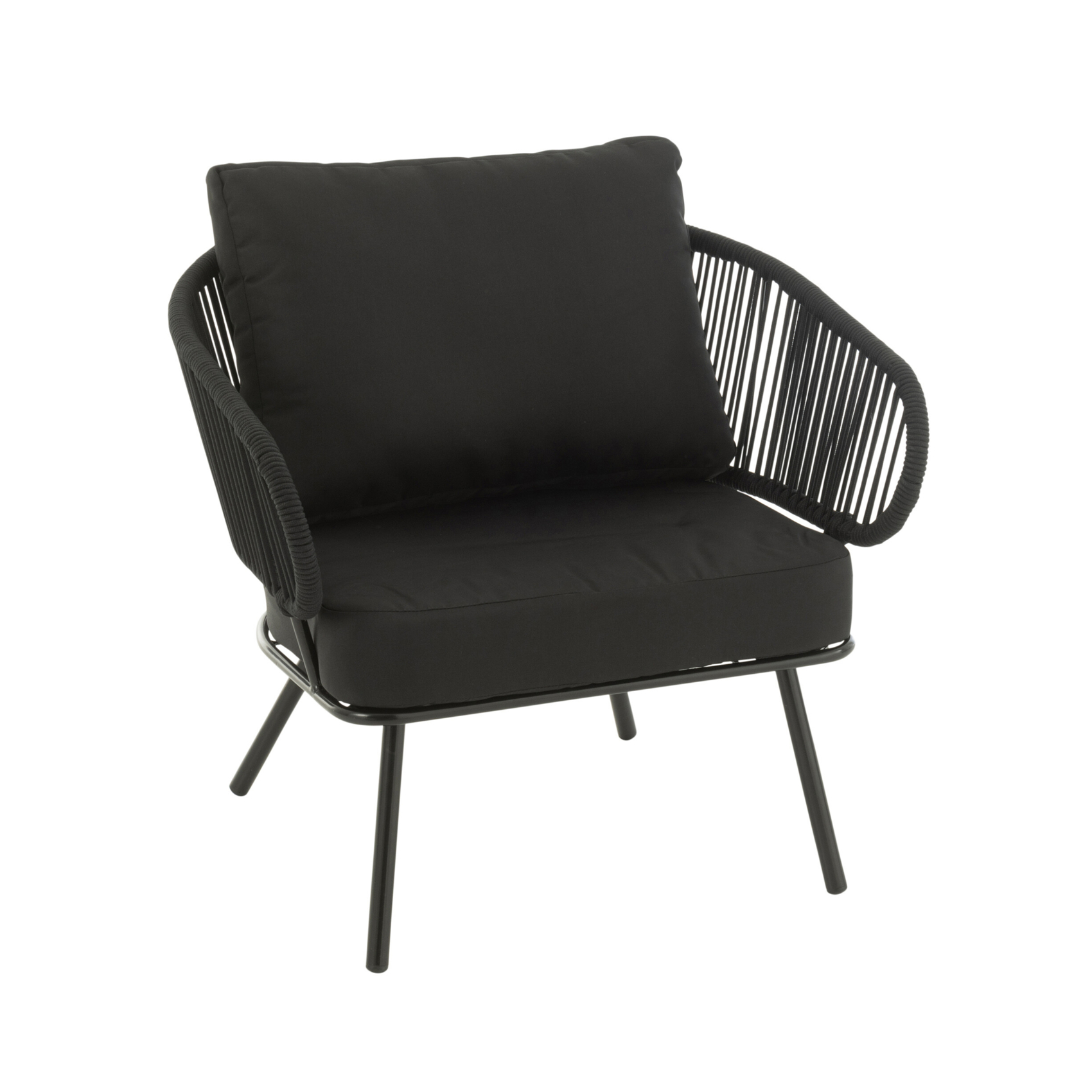 Ensemble 3 pièces en métal et rotin extérieur — vue 5