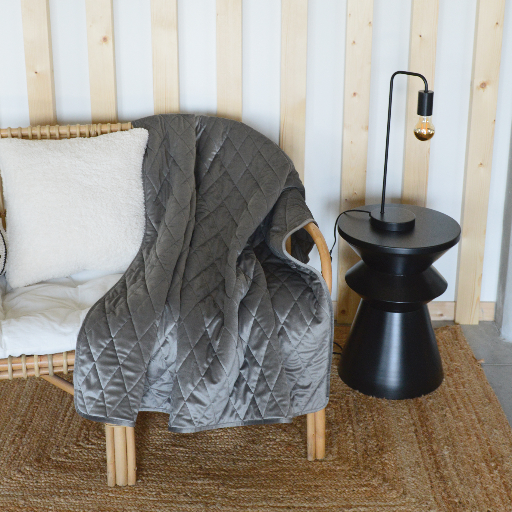 Plaid Canapé en velours matelassé — vue 6