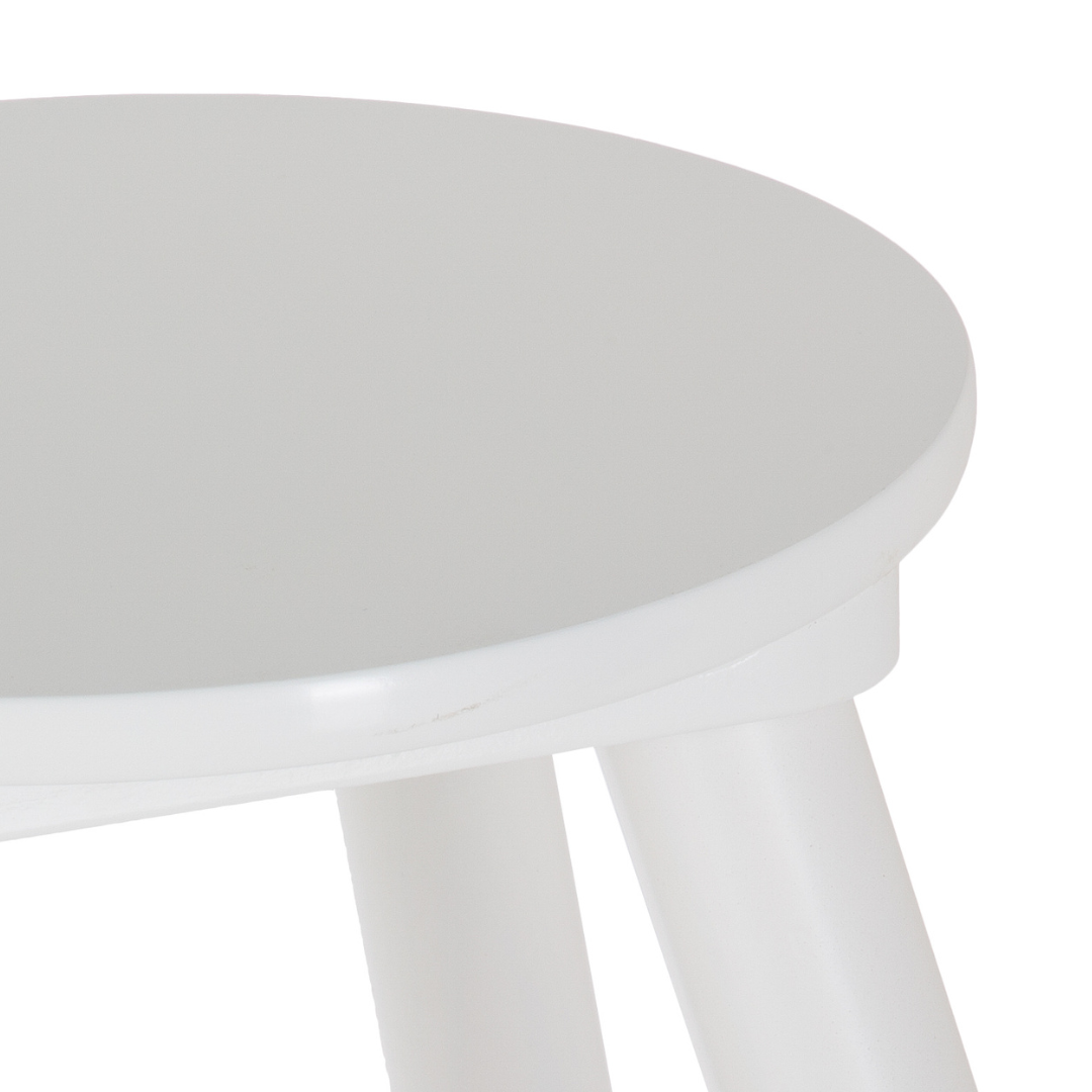 Tabouret enfant blanc — vue 3