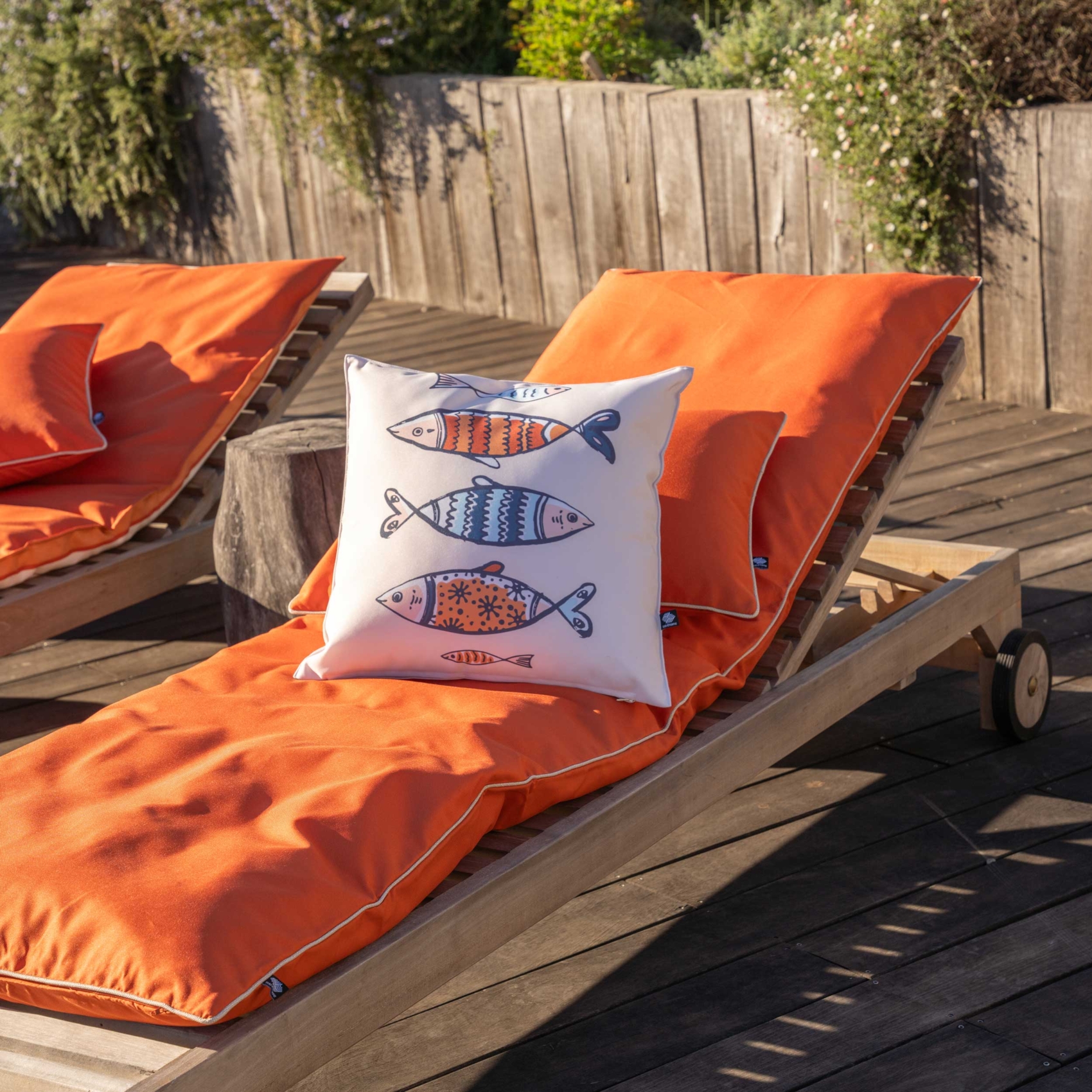 Coussin extérieur décoratif à motif marin — vue 4