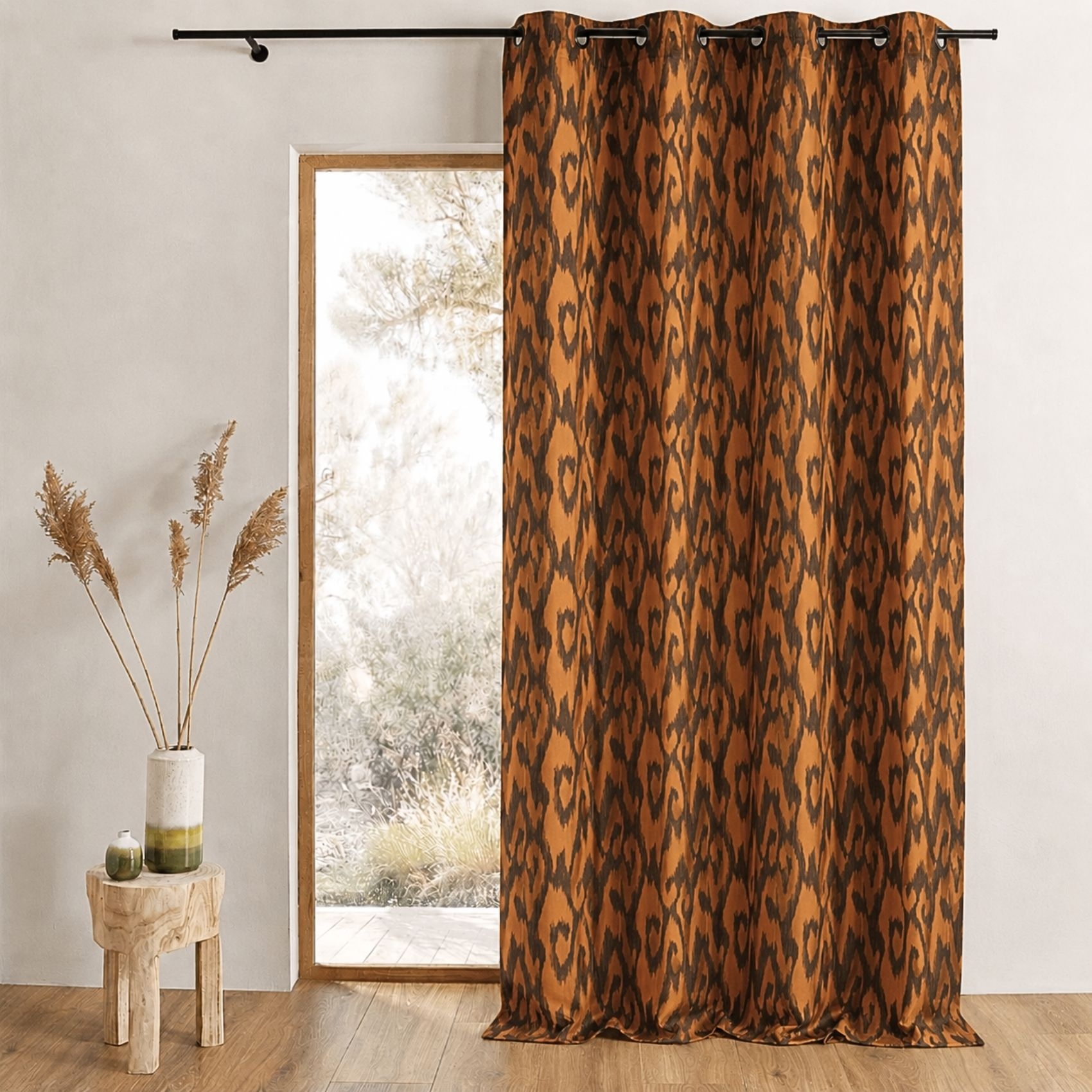 Rideau tamisant en jacquard motifs baroques — vue 5
