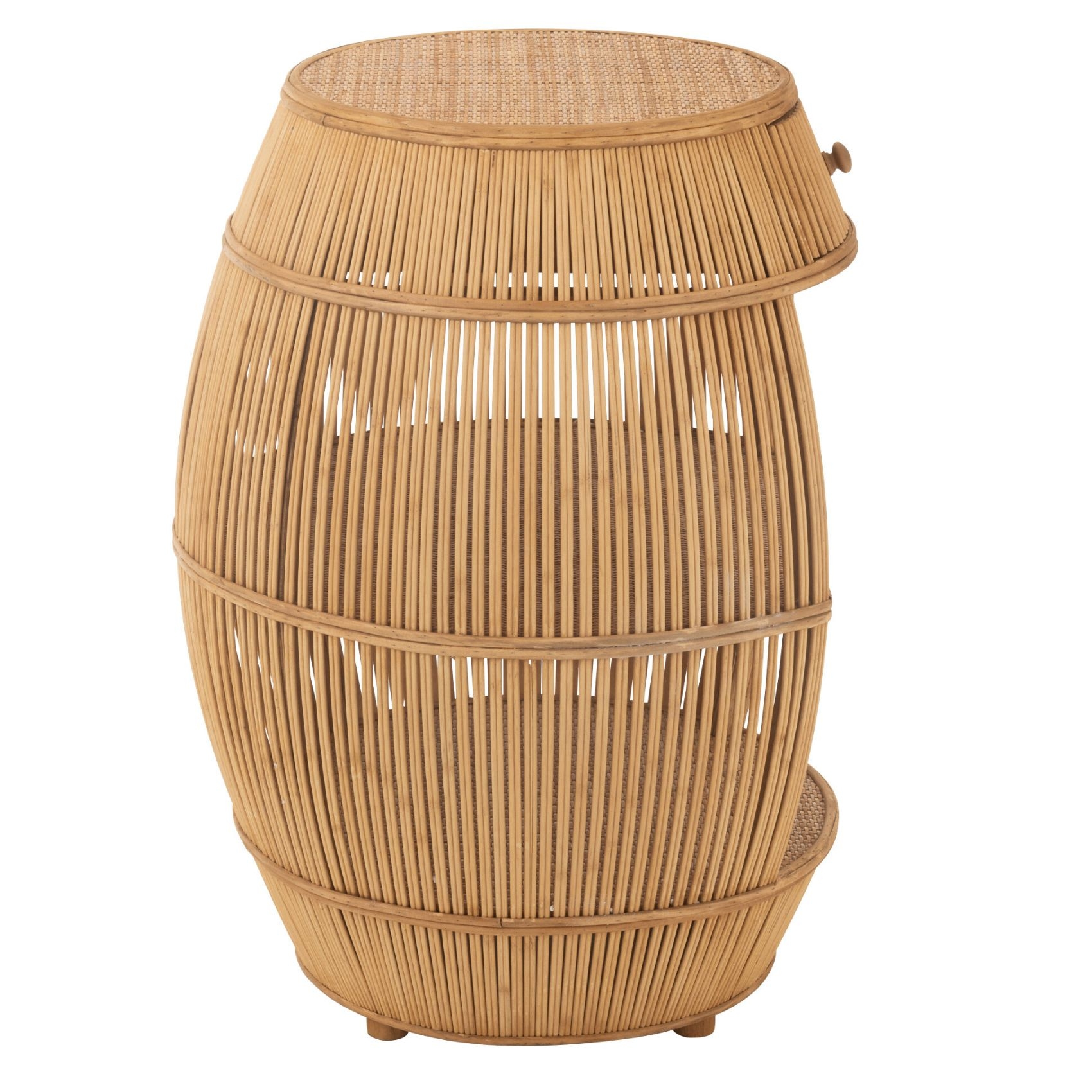 Table basse rotin meuble de rangement multi fonction — vue 5