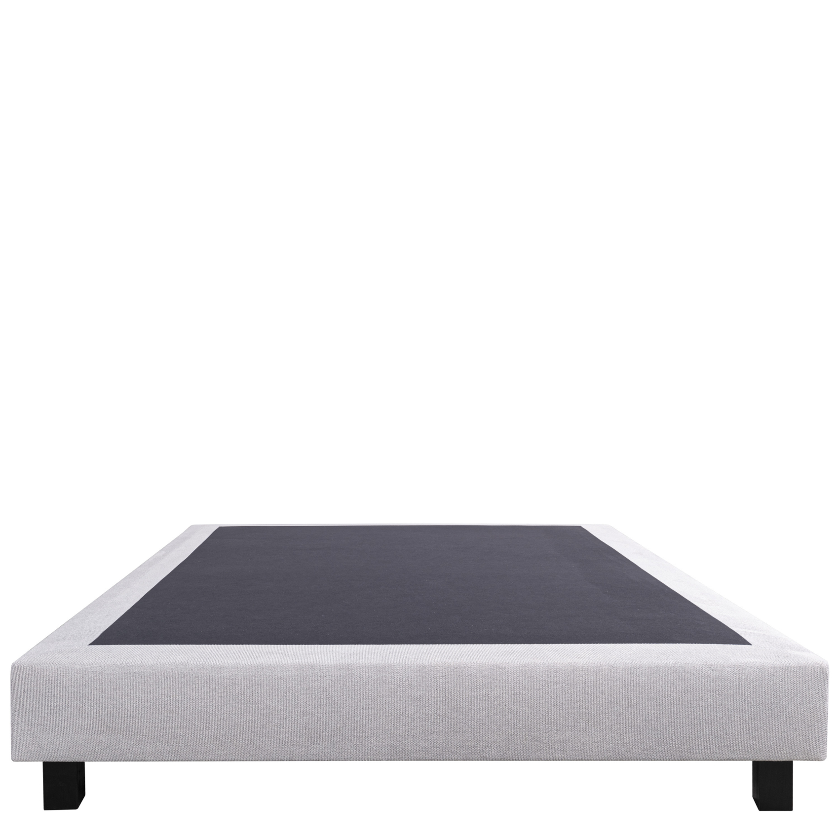 Sommier tapissier bois massif gris avec pieds — vue 4