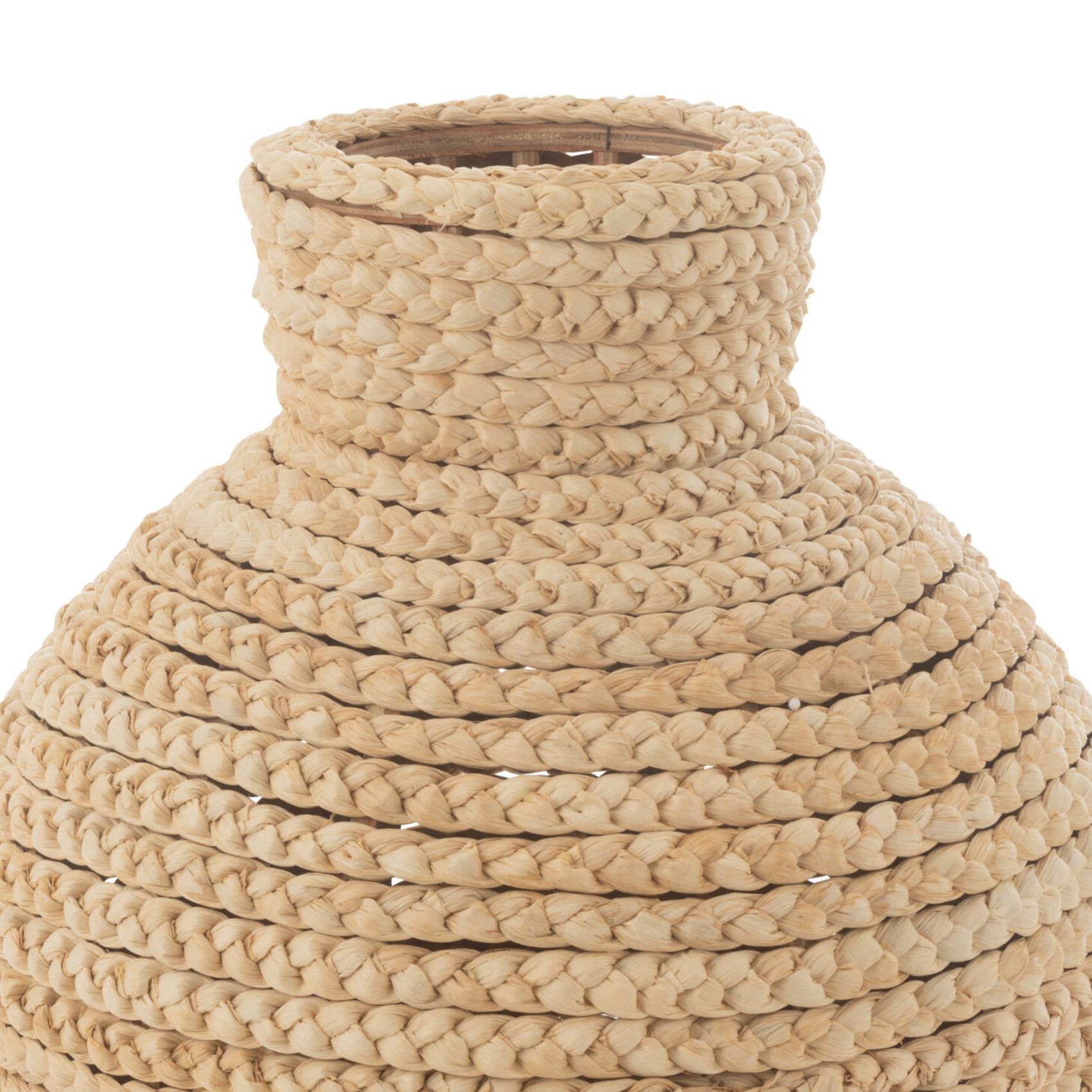 Vase en rotin tressé rond — vue 3