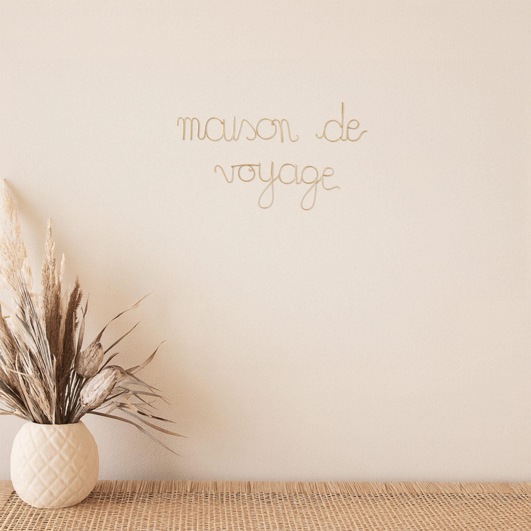 Mot fil de laiton MAISON DE VOYAGE — vue 4