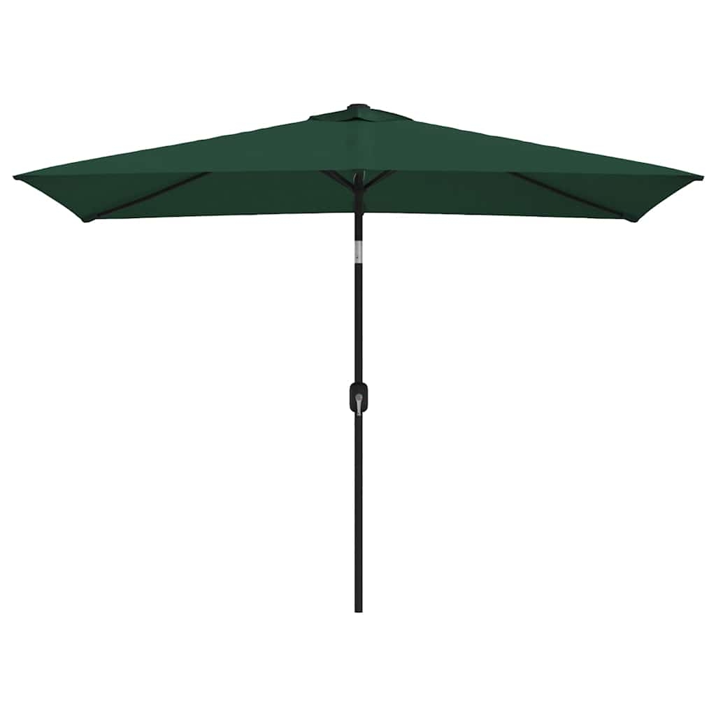 Parasol d'extérieur rectangulaire inclinable