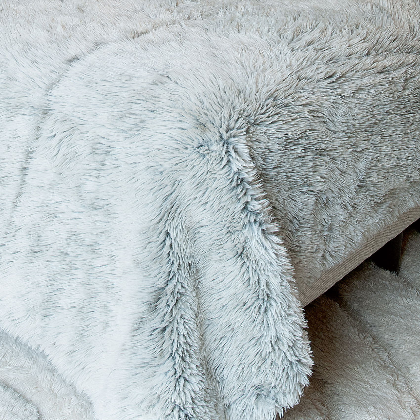 Plaid ou jeté de lit Imitation Fourrure Doux — vue 4