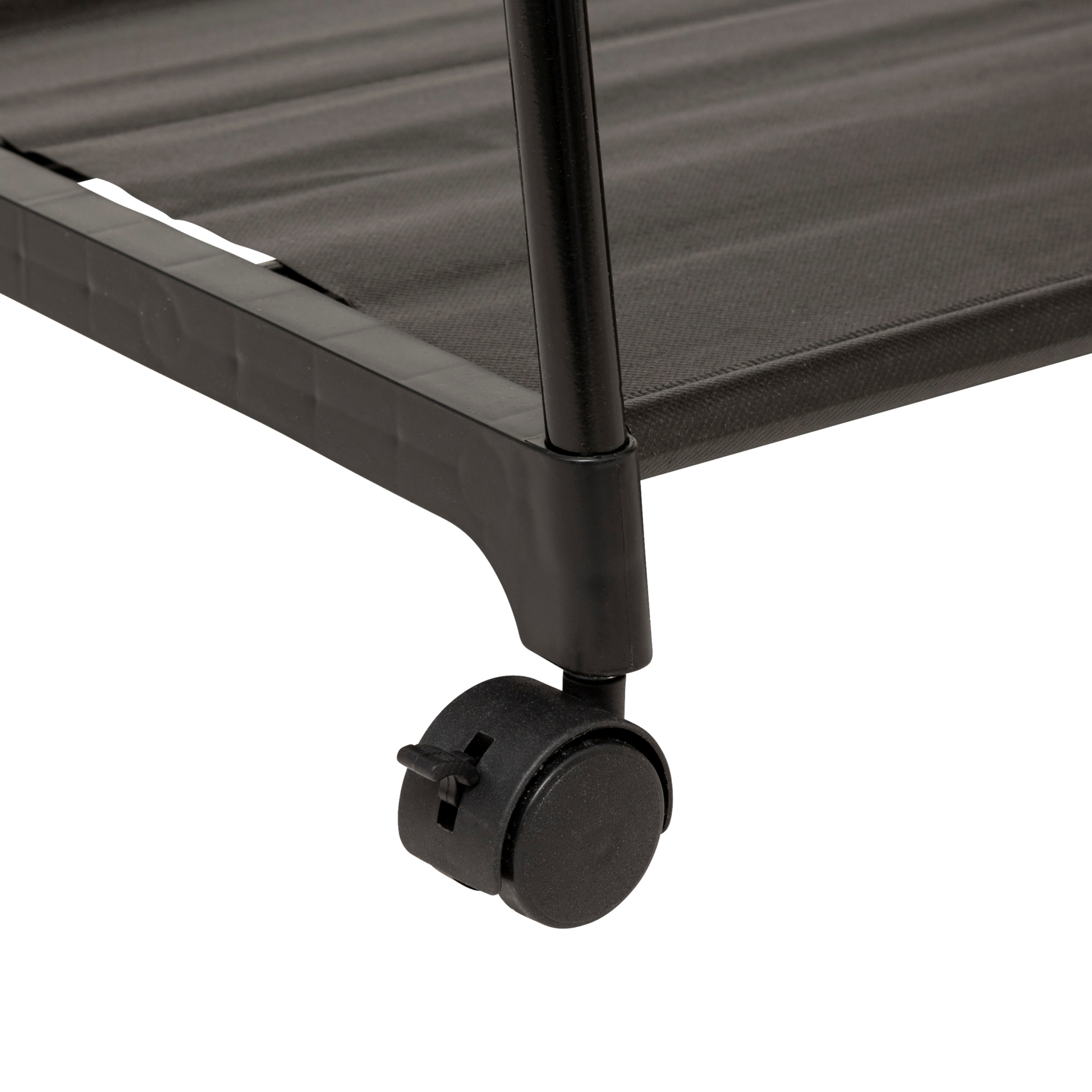 Porte manteau sur pied avec barre penderie et étagères de rangement — vue 5