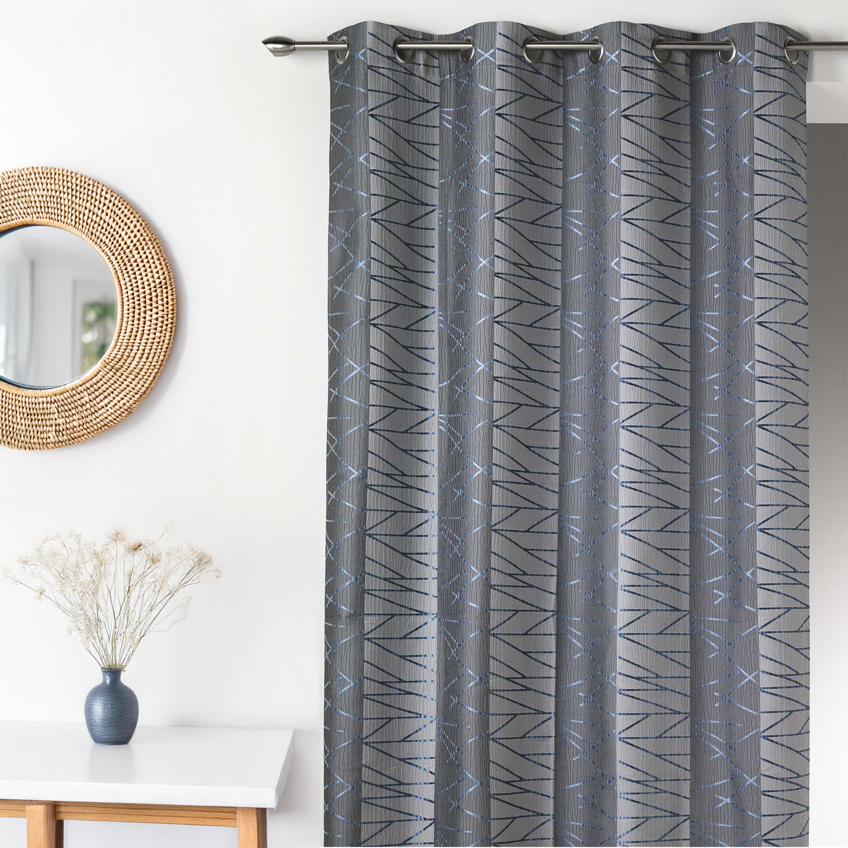 Rideau en Jacquard à Rayures Verticales Fun