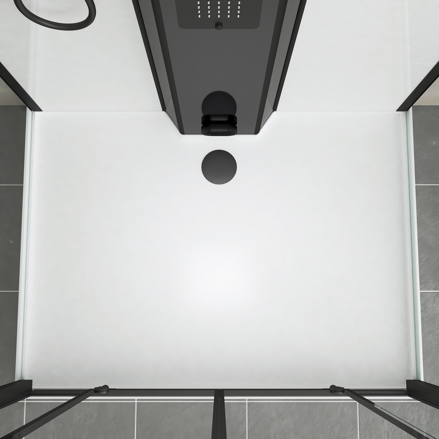 Cabine de douche hammam rectangulaire avec hydromassage — vue 5