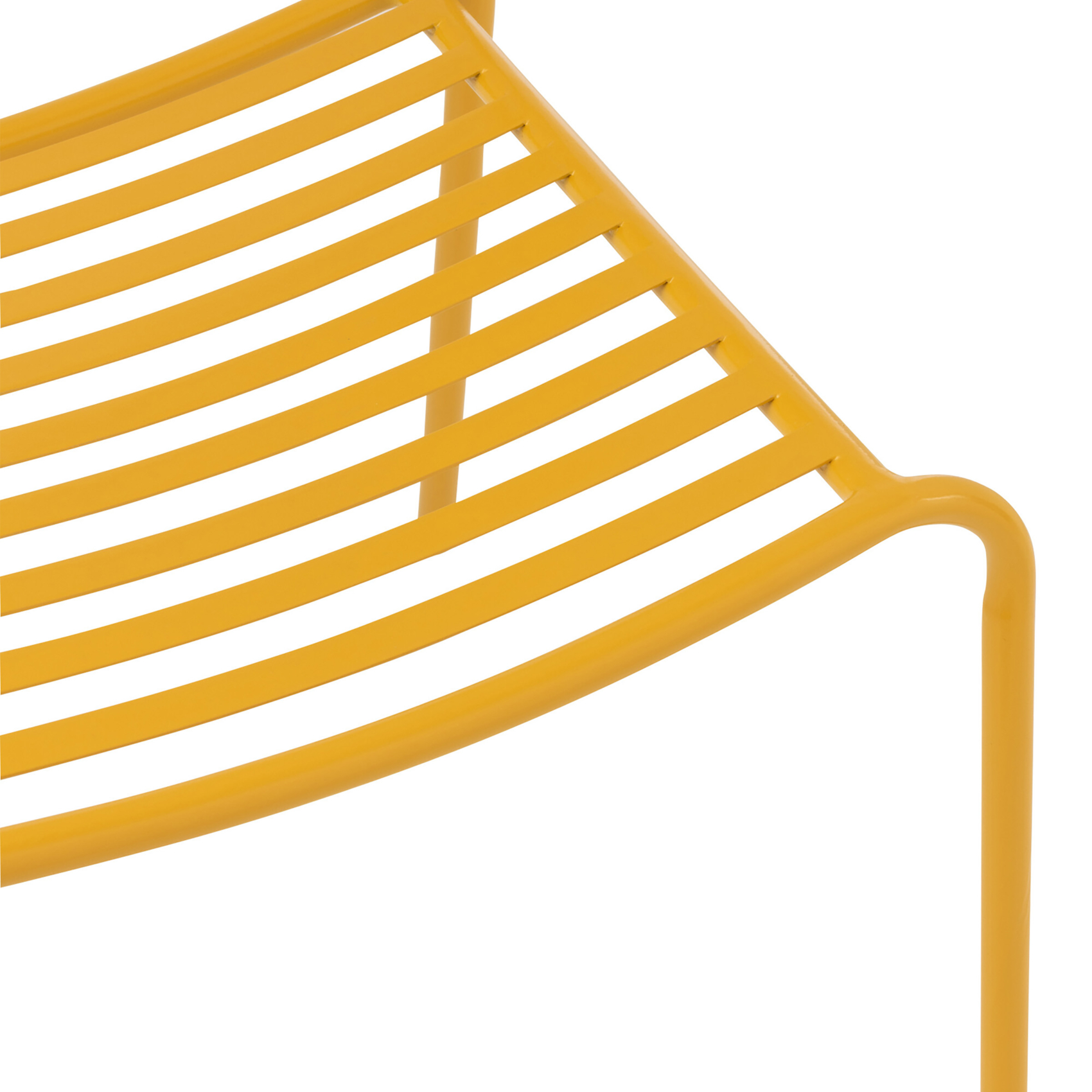 Chaise de jardin en métal avec dossier à lattes — vue 6