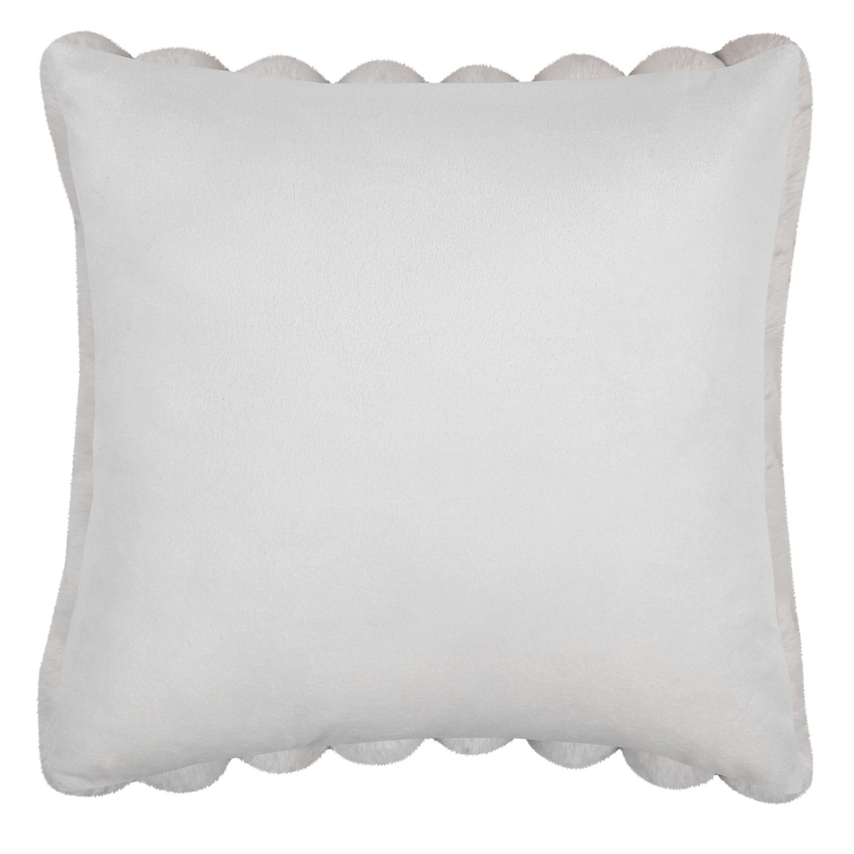 Coussin en imitation fourrure ultra douce à bandes — vue 3