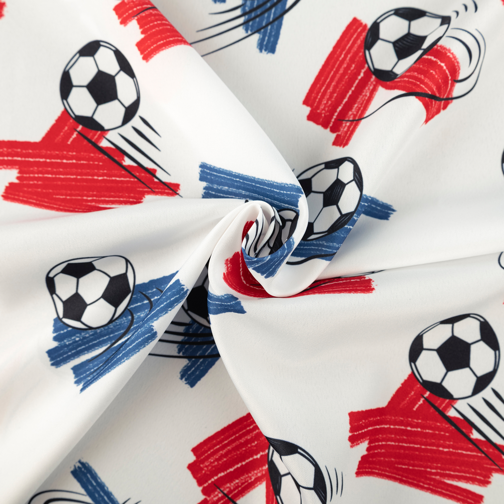 Tissu bachette imprimée football — vue 3