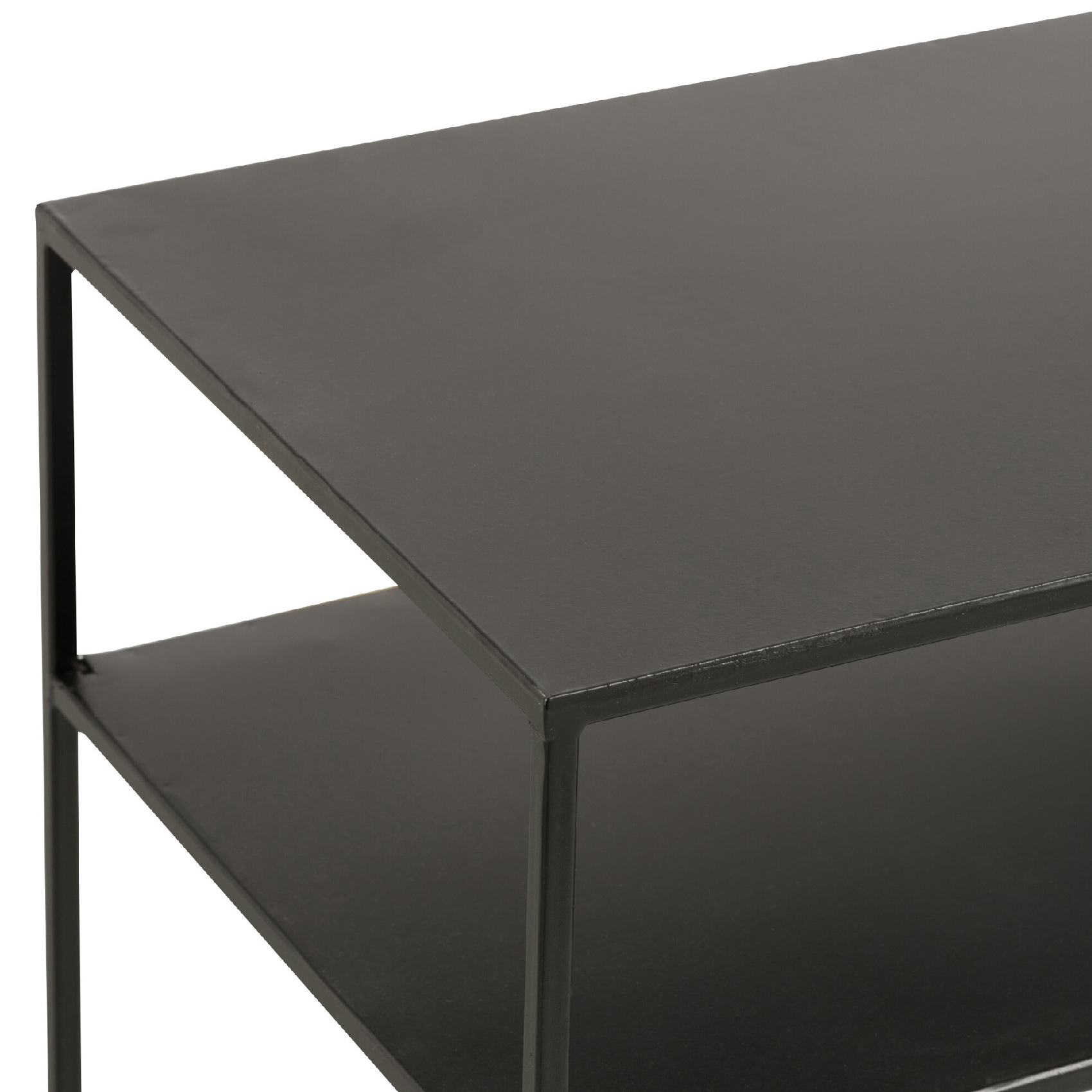 Console rectangulaire 2 étagères en métal — vue 6