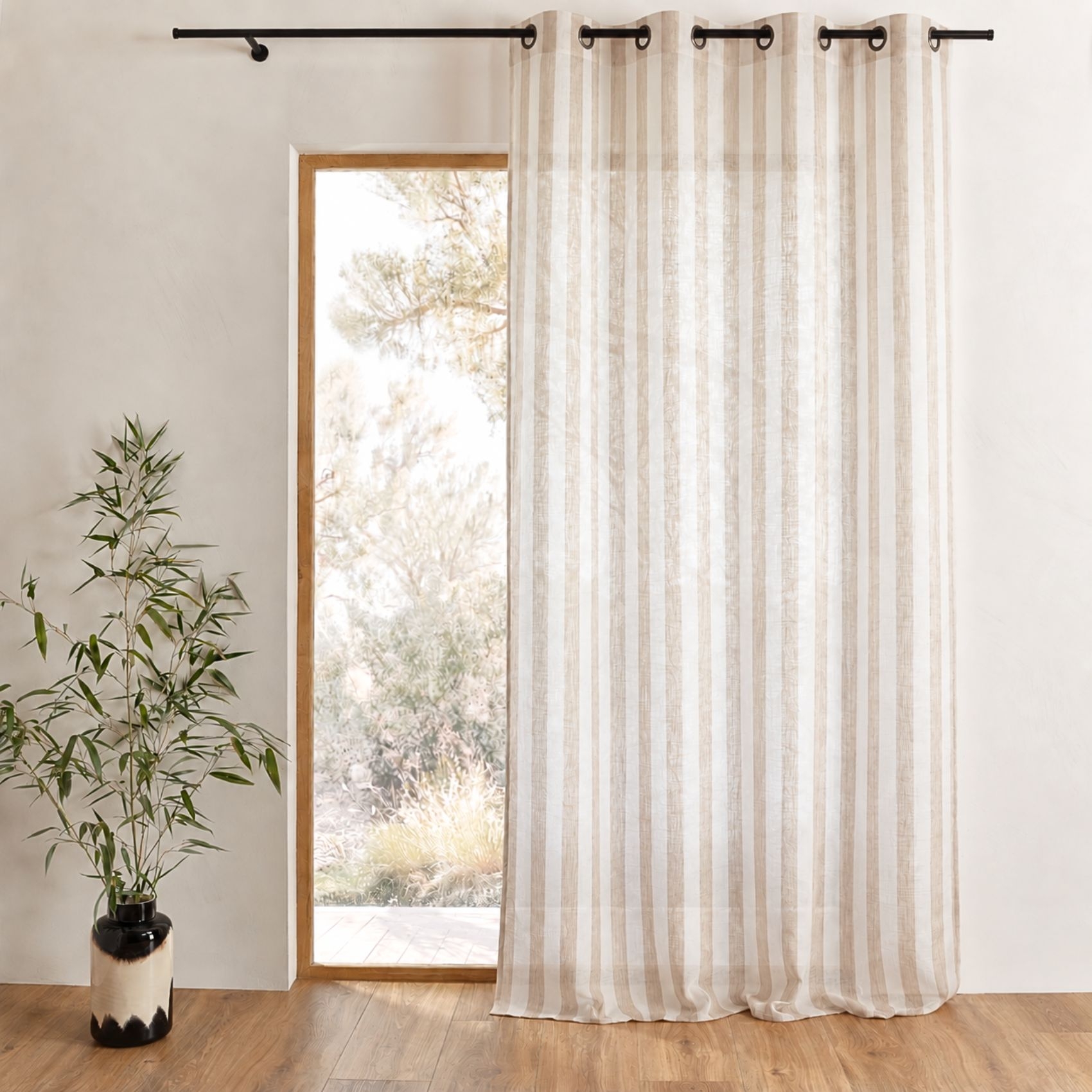Rideau 100% coton larges rayures LOURMARIN — vue 6