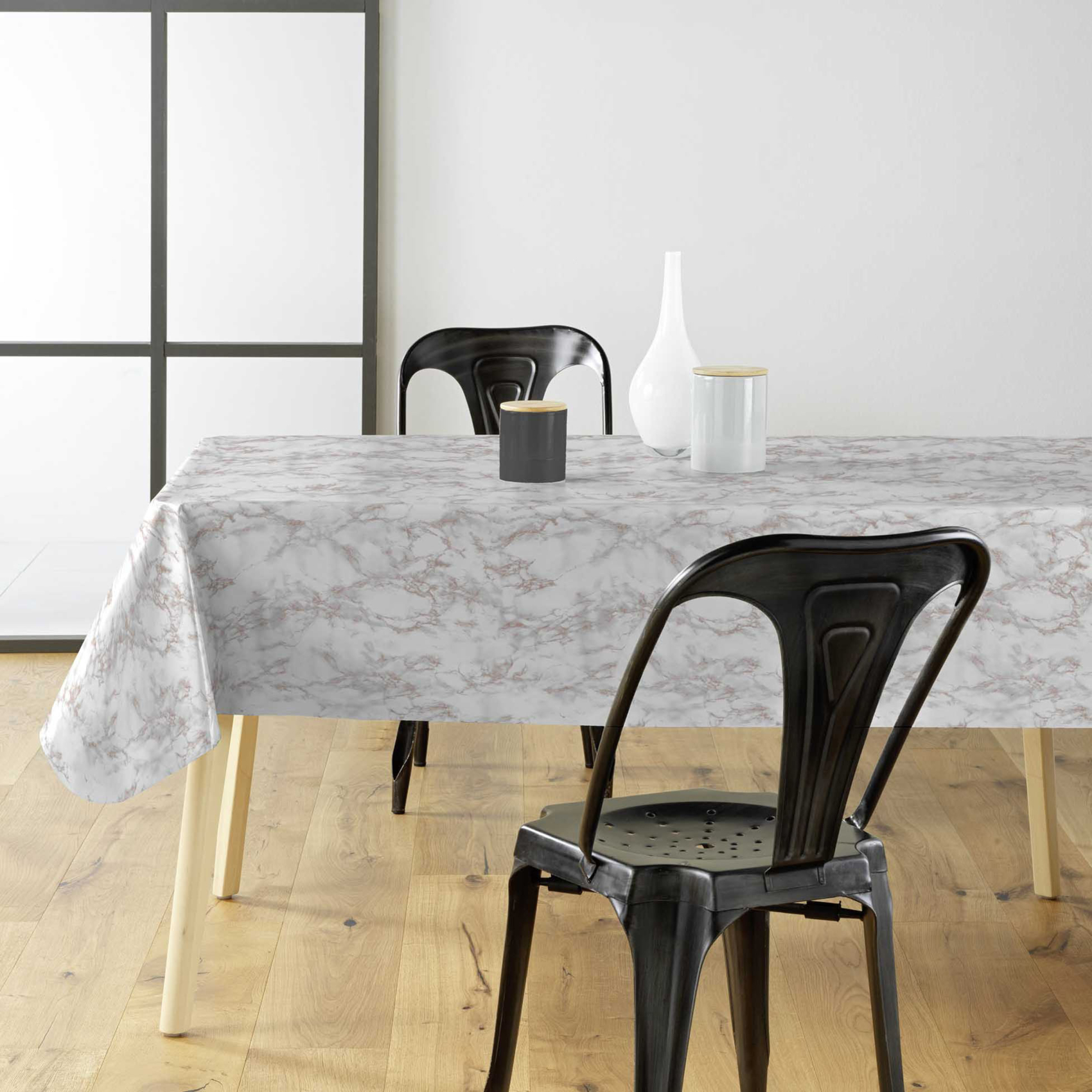 Toile cirée effet marbre métallisé sur mesure — vue 3