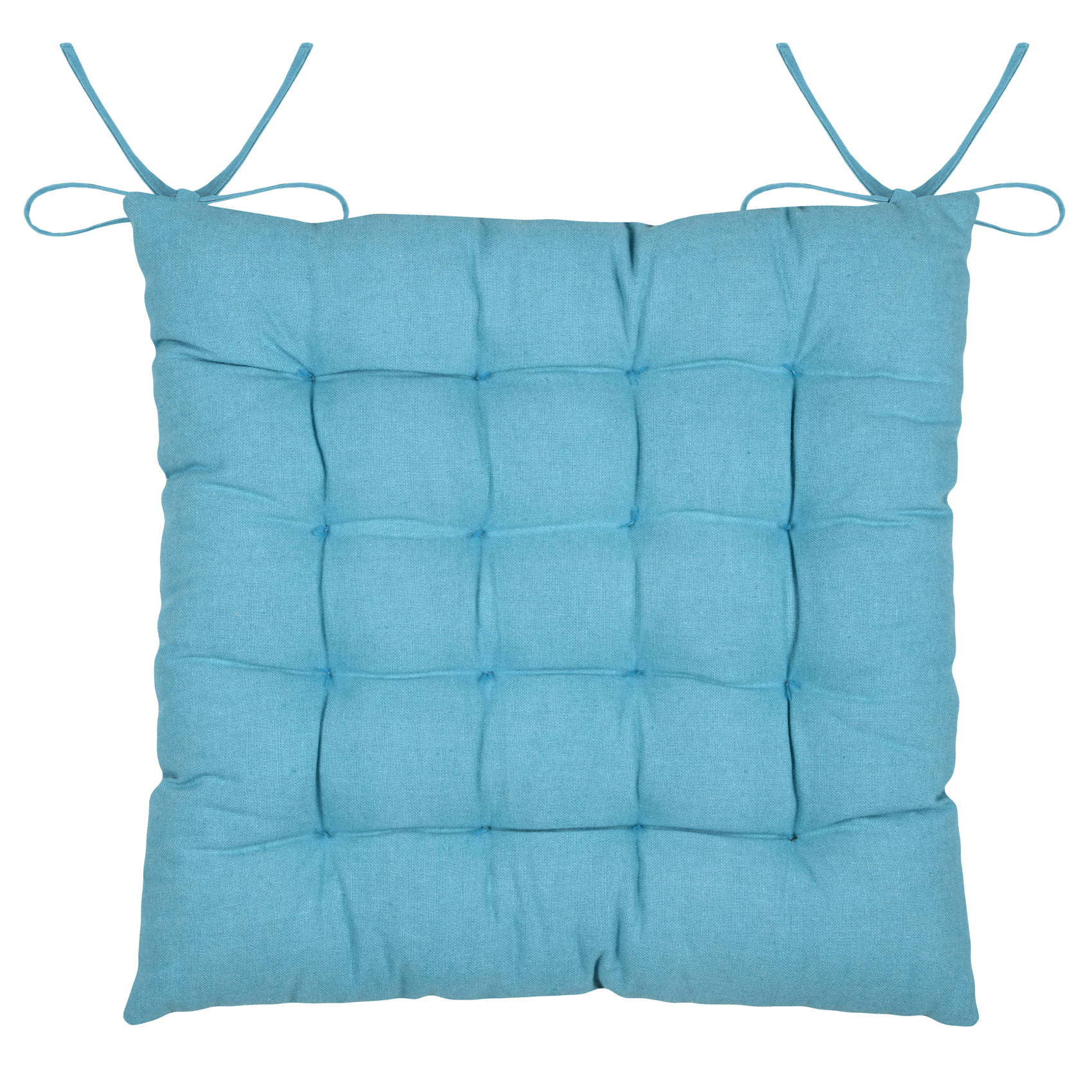 Galette de chaise polycoton matelassée ondulations — vue 3