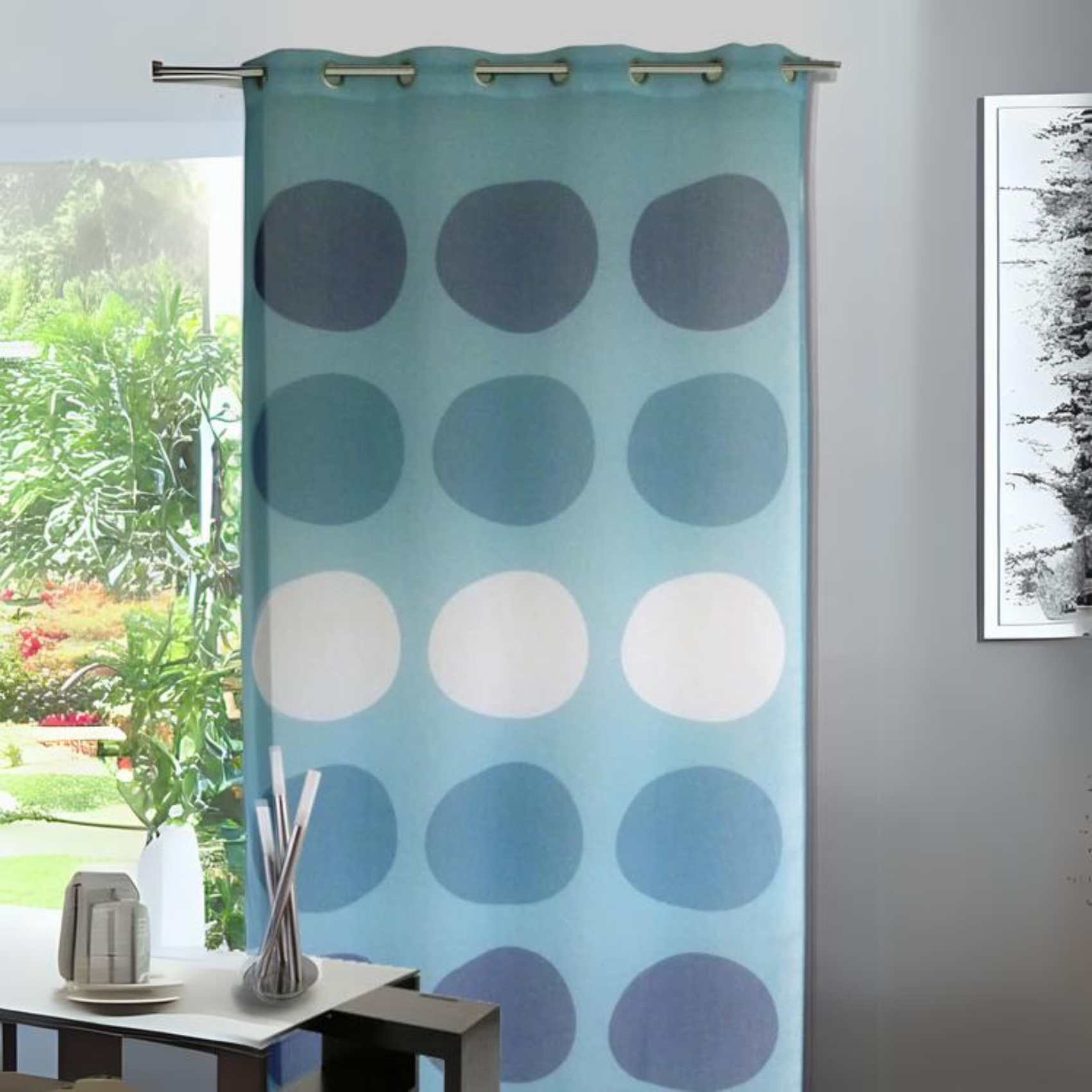 Voilage étamine avec des Gros Pois — vue 4