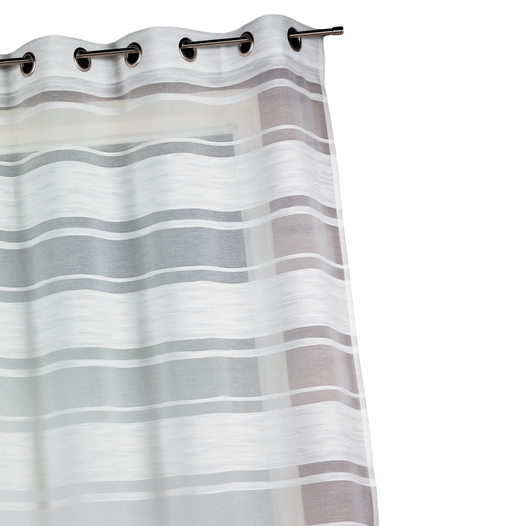 Voilage en jacquard à rayures horizontales — vue 4
