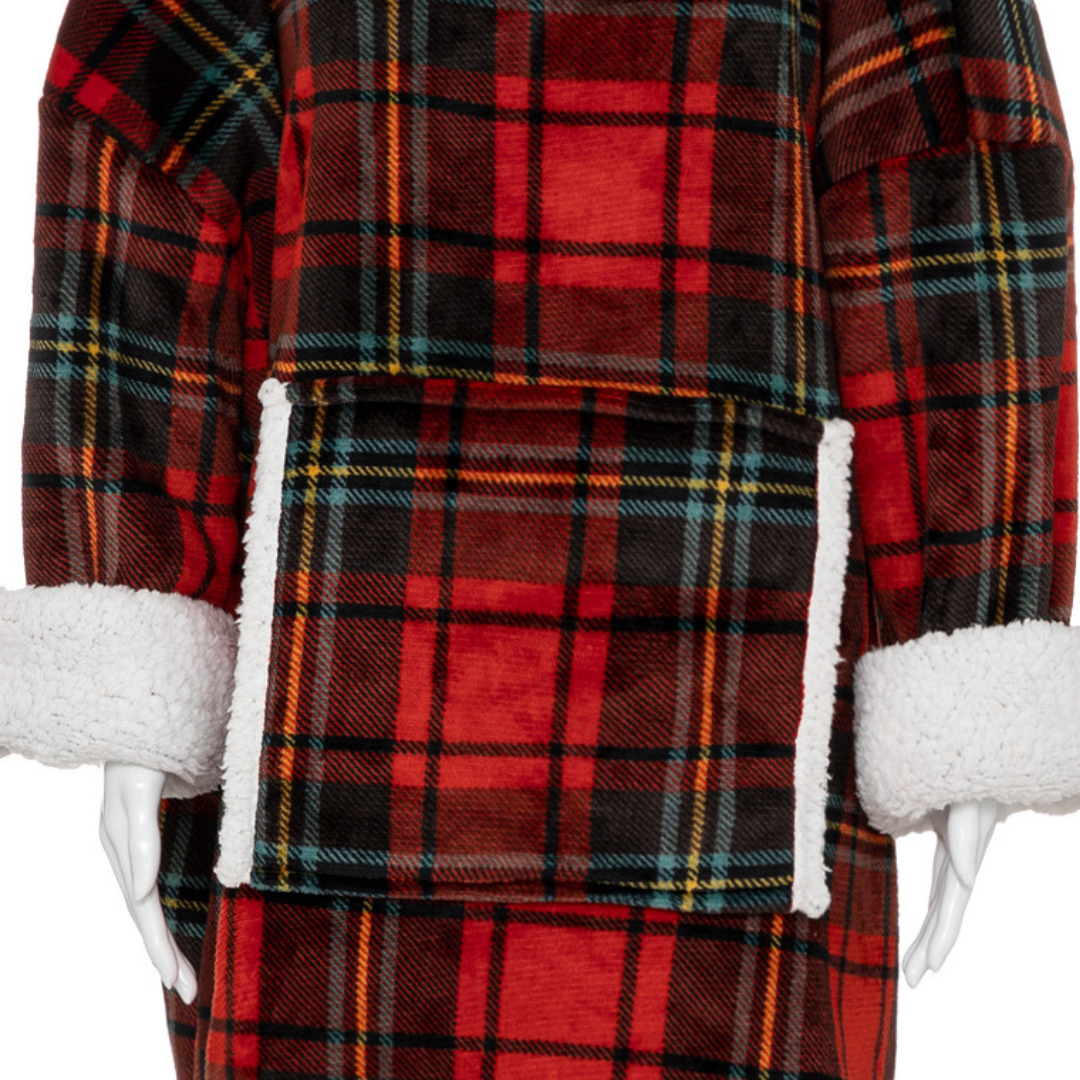 Sweat plaid à capuche — vue 3