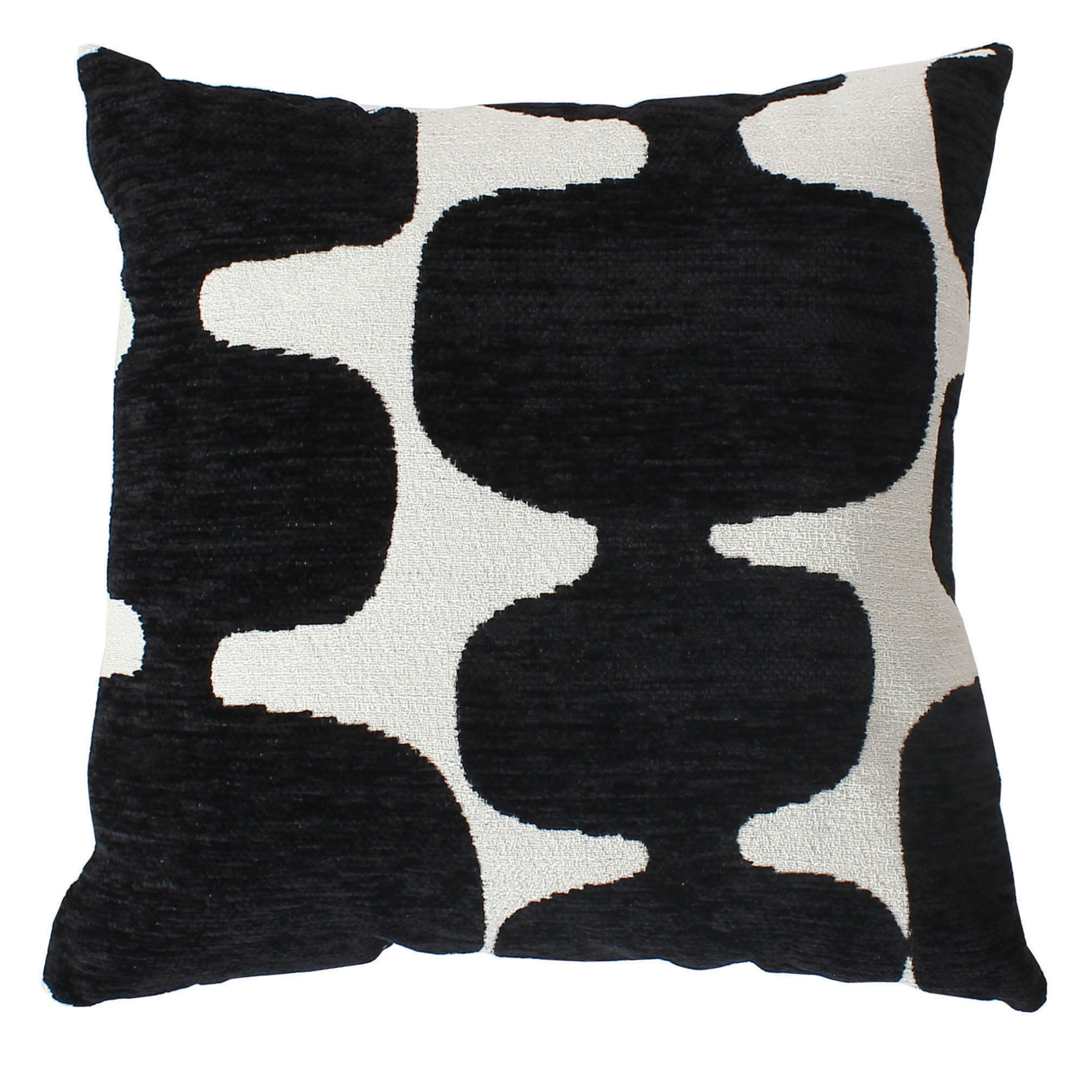 Coussin décoratif déhoussable jacquard motif moderne