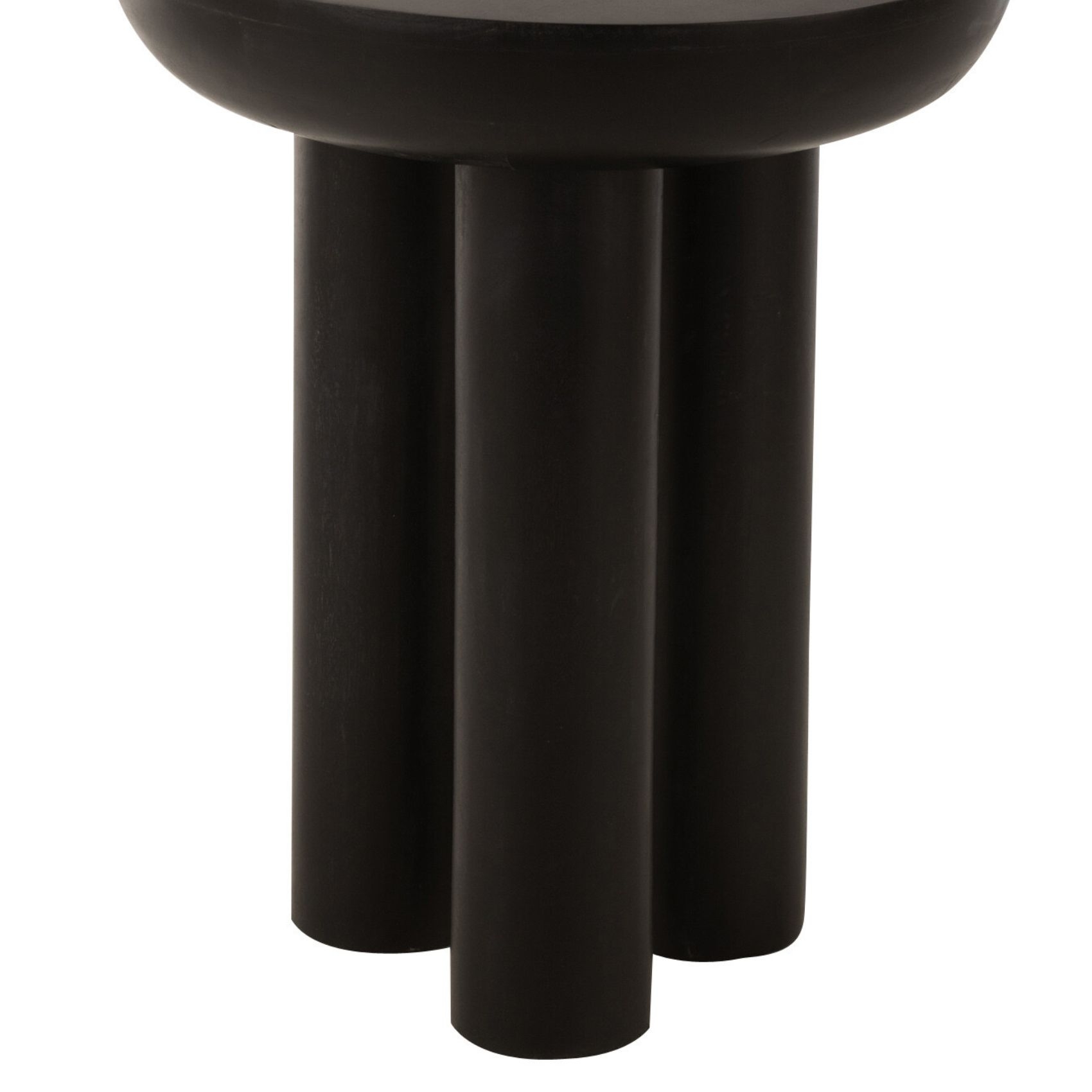 Table basse ronde trio bois de manguier — vue 4