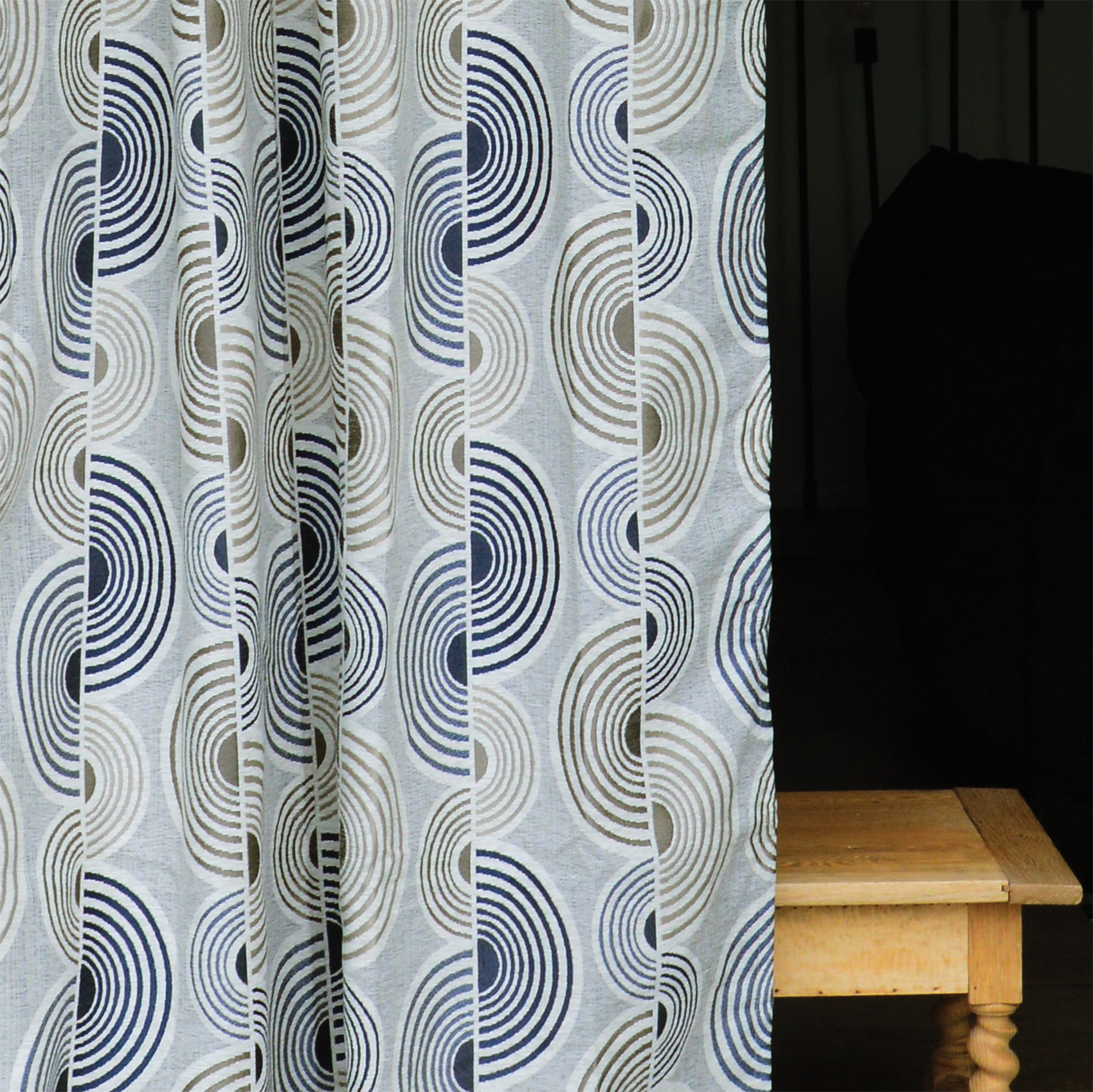 Tissu d'ameublement Jacquard Motif Demi-Cercles — vue 4