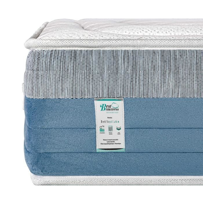 Matelas ressorts ensachés et mémoire de forme 27 cm - Soutien ferme — vue 4