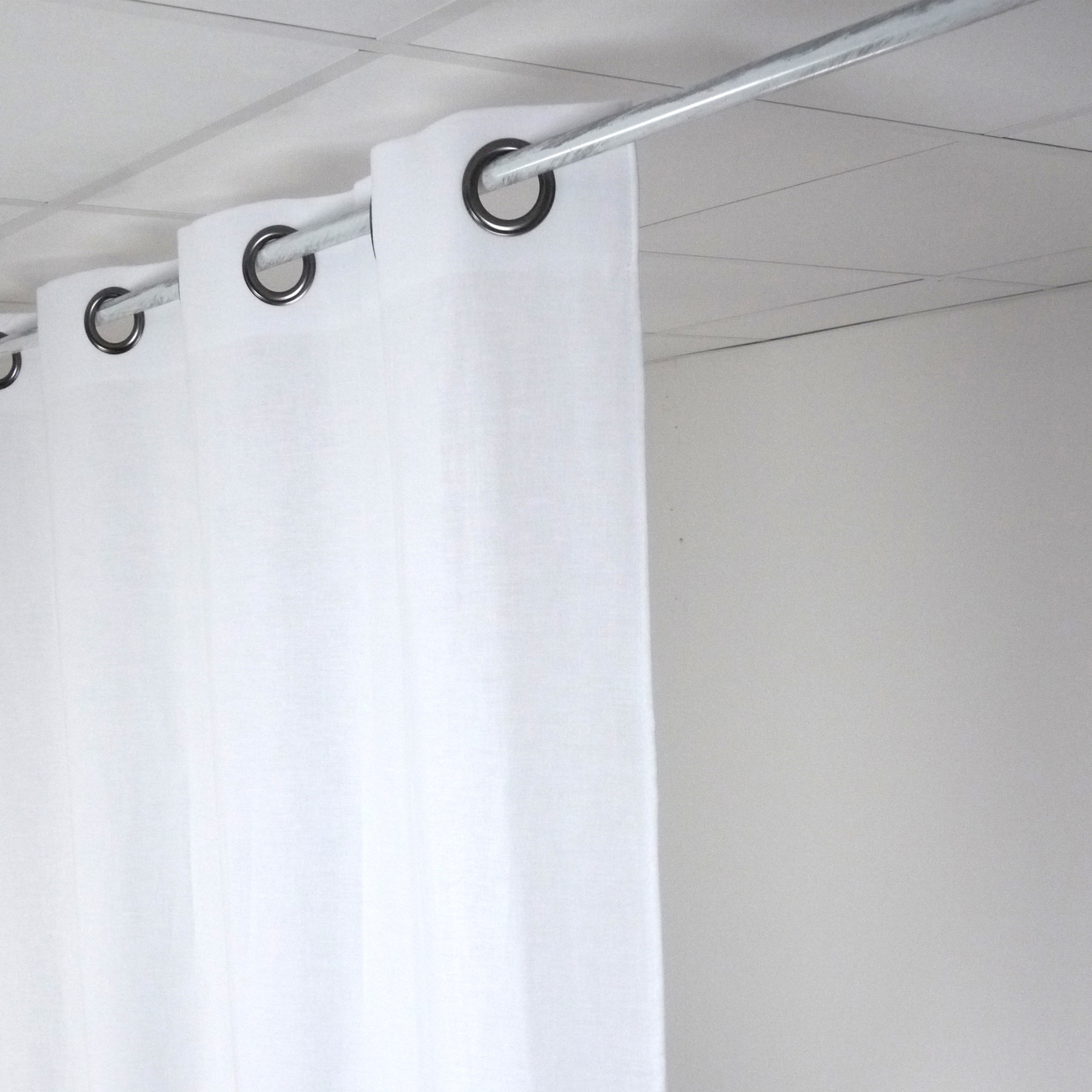 Rideau Uni en Lin lavé — vue 3