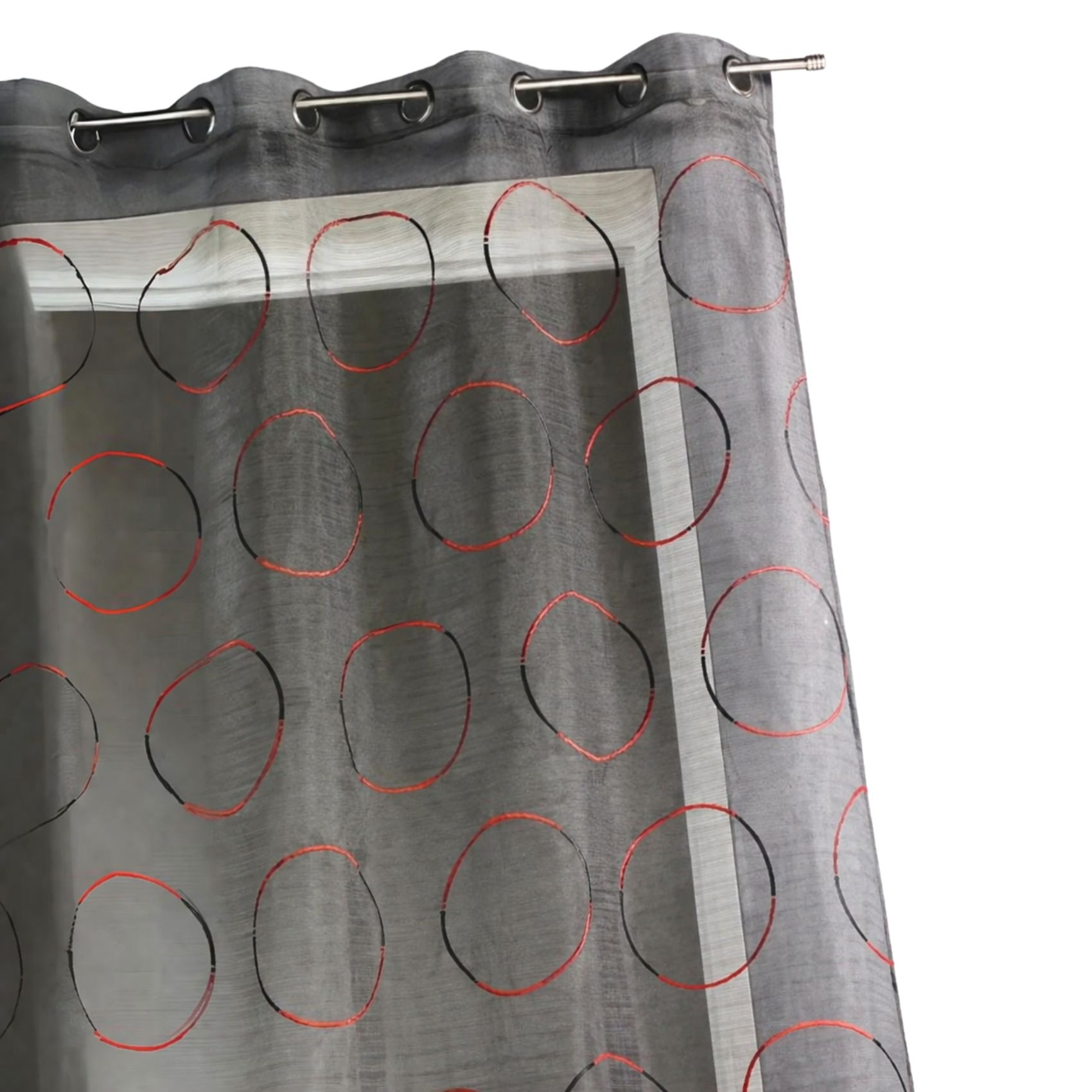 Voilage en Organza avec cercles brodés — vue 4