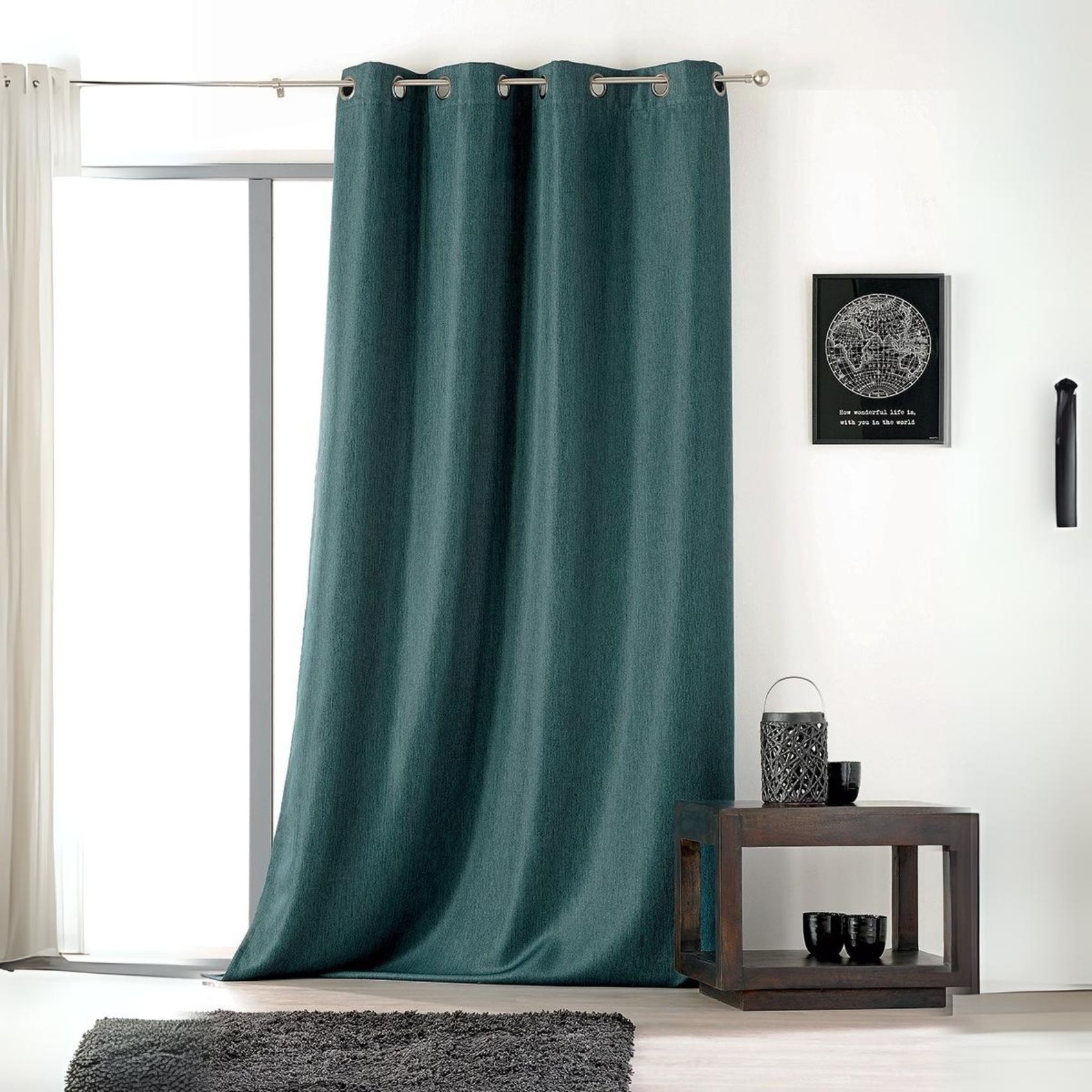 Rideau uni avec oeillets — vue 6