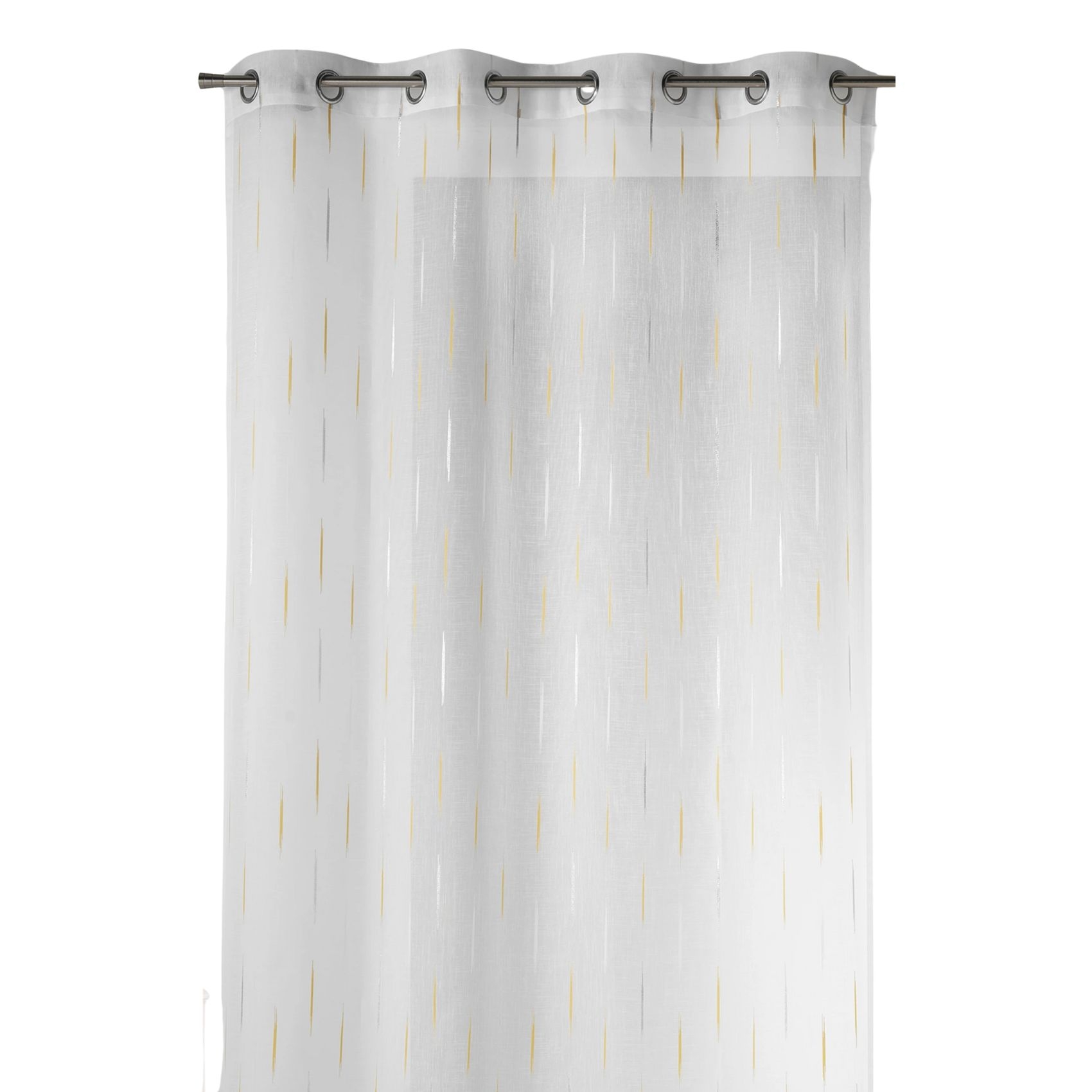 Voilage léger traits brodés — vue 3