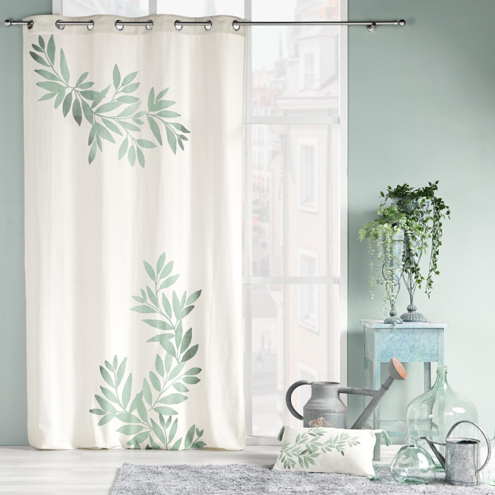 Rideau à Oeillets Nymphea Imprimé — vue 5