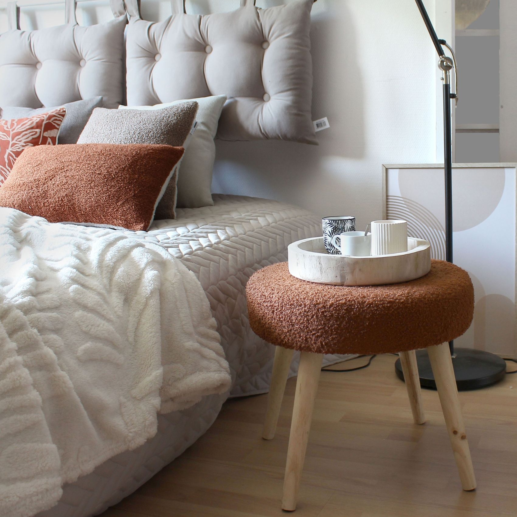 Tabouret rond en bouclettes — vue 6