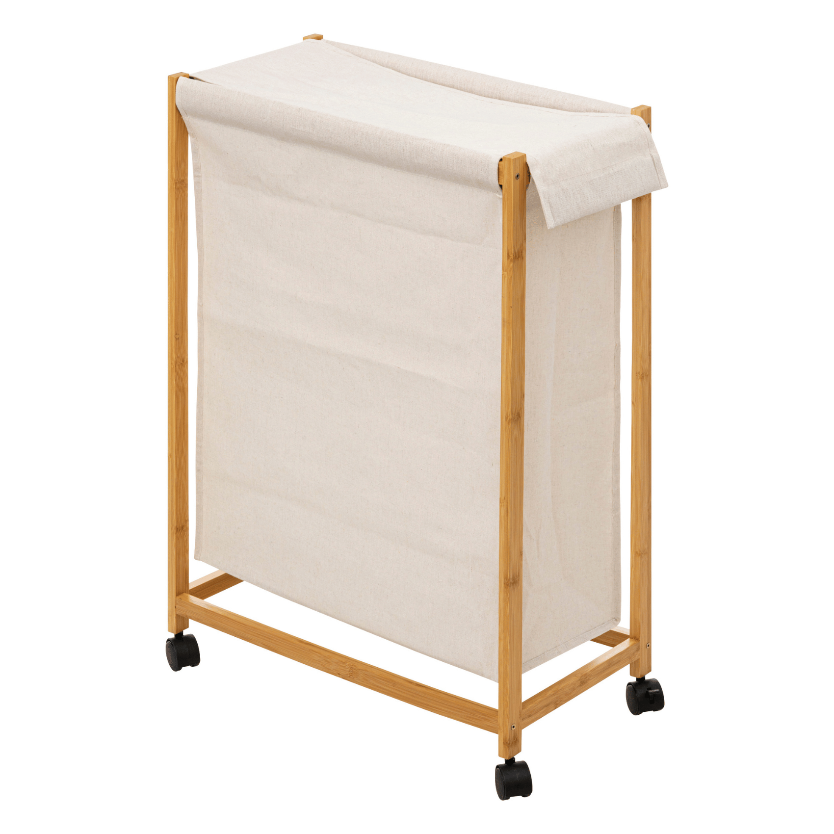 Panier à linge sur roulettes