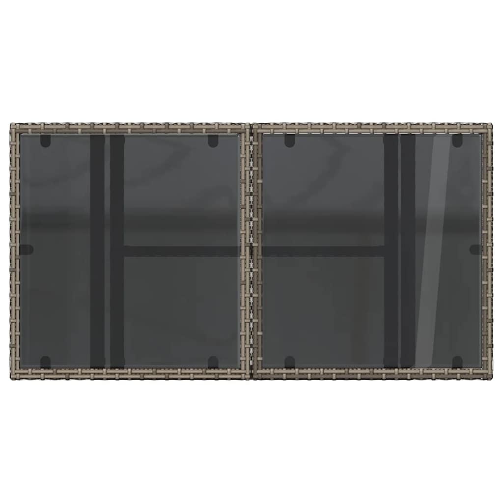 Table basse de jardin relevable avec plateau en verre — vue 3