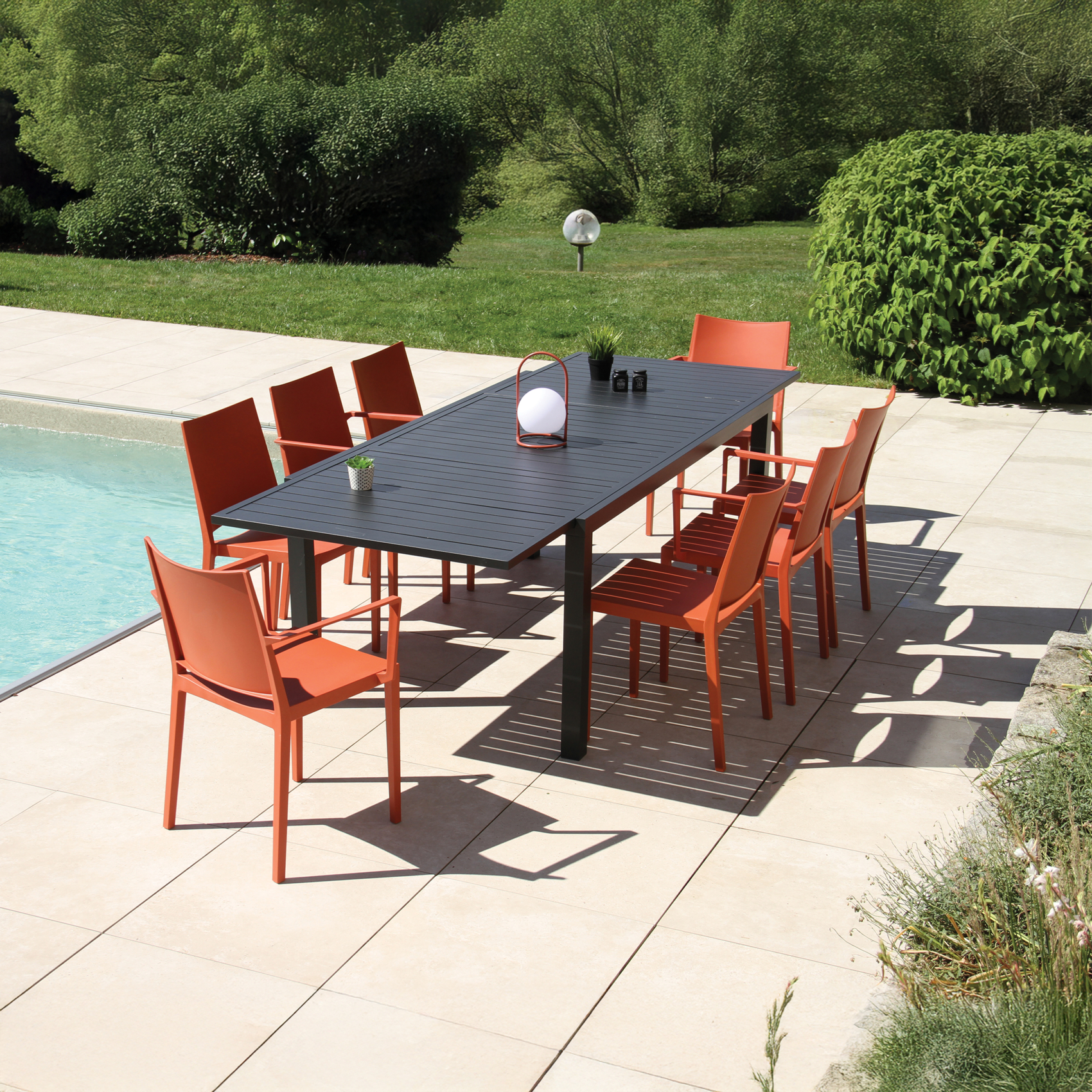 Ensemble de jardin extensible 8 personnes