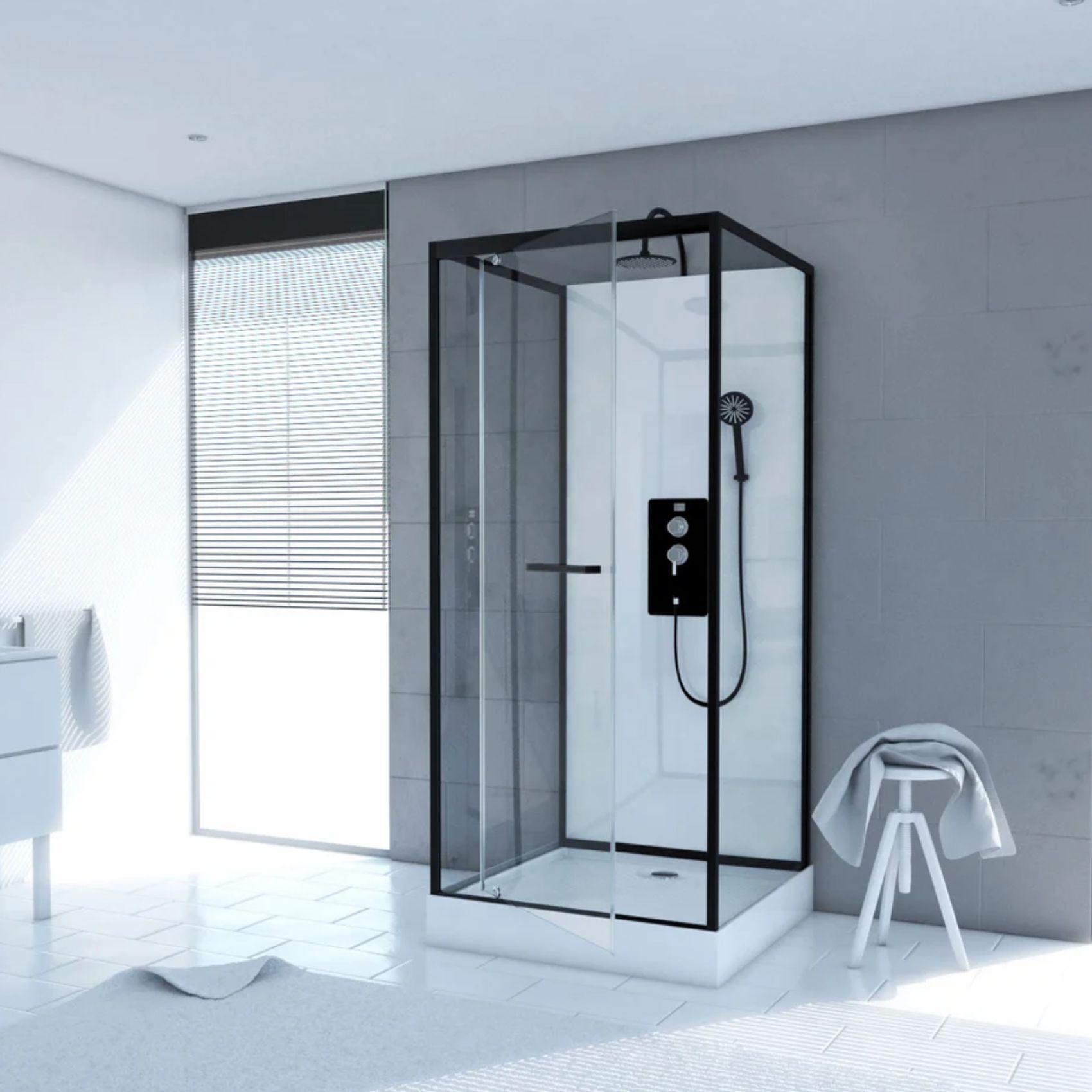 Cabine de douche style Indus — vue 4