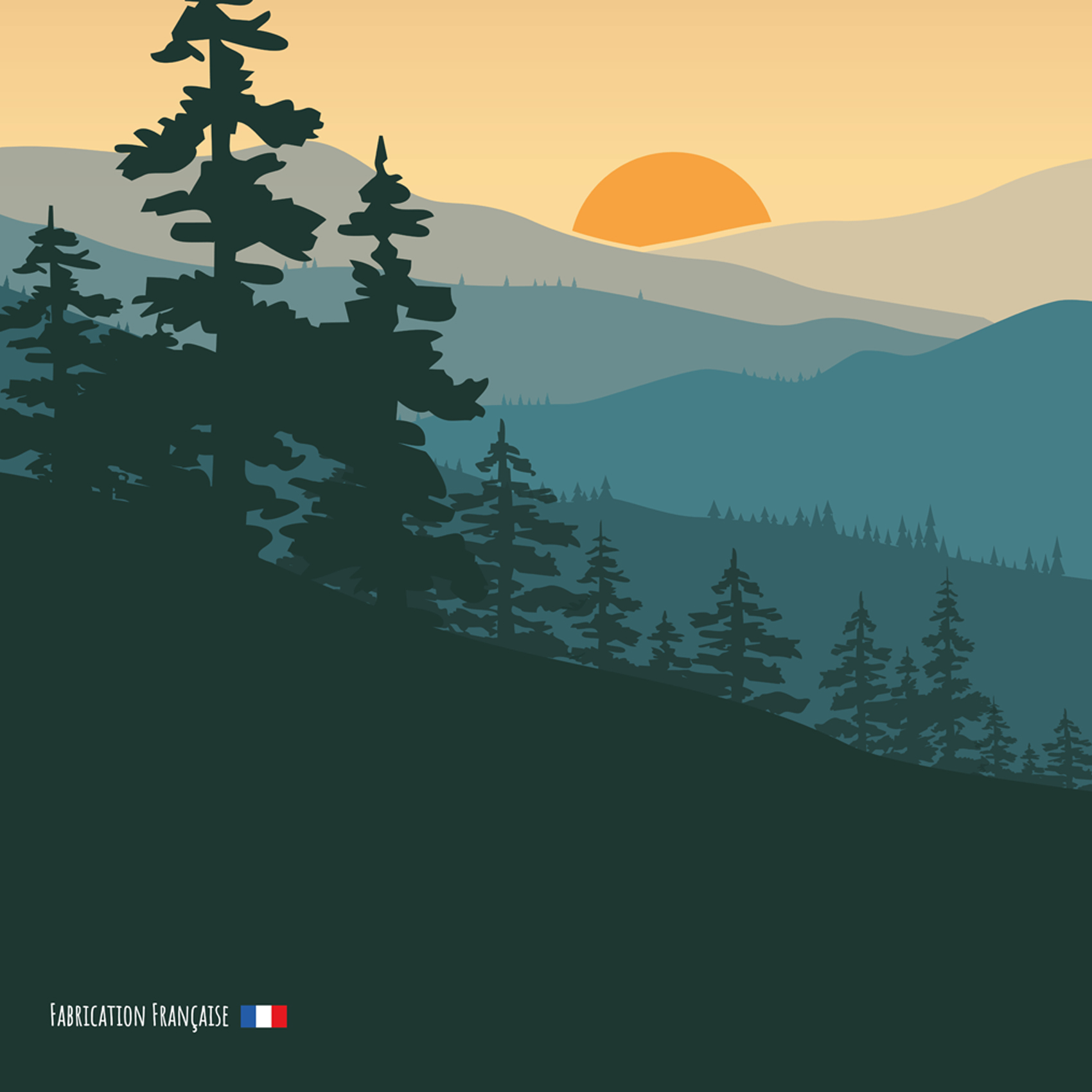 Torchon au style nature — vue 4