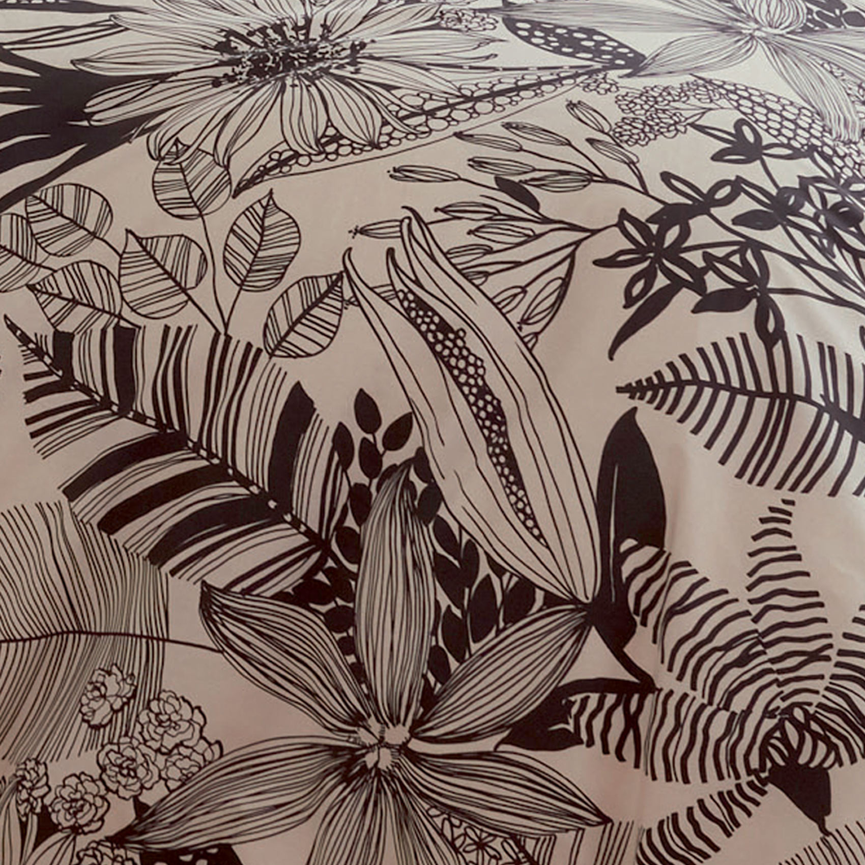 Housse de couette en percale aux impressions noires — vue 5