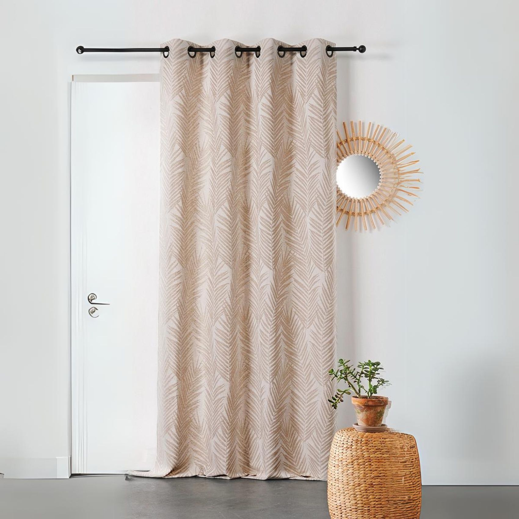 Rideau imprimé feuille de palmier — vue 6