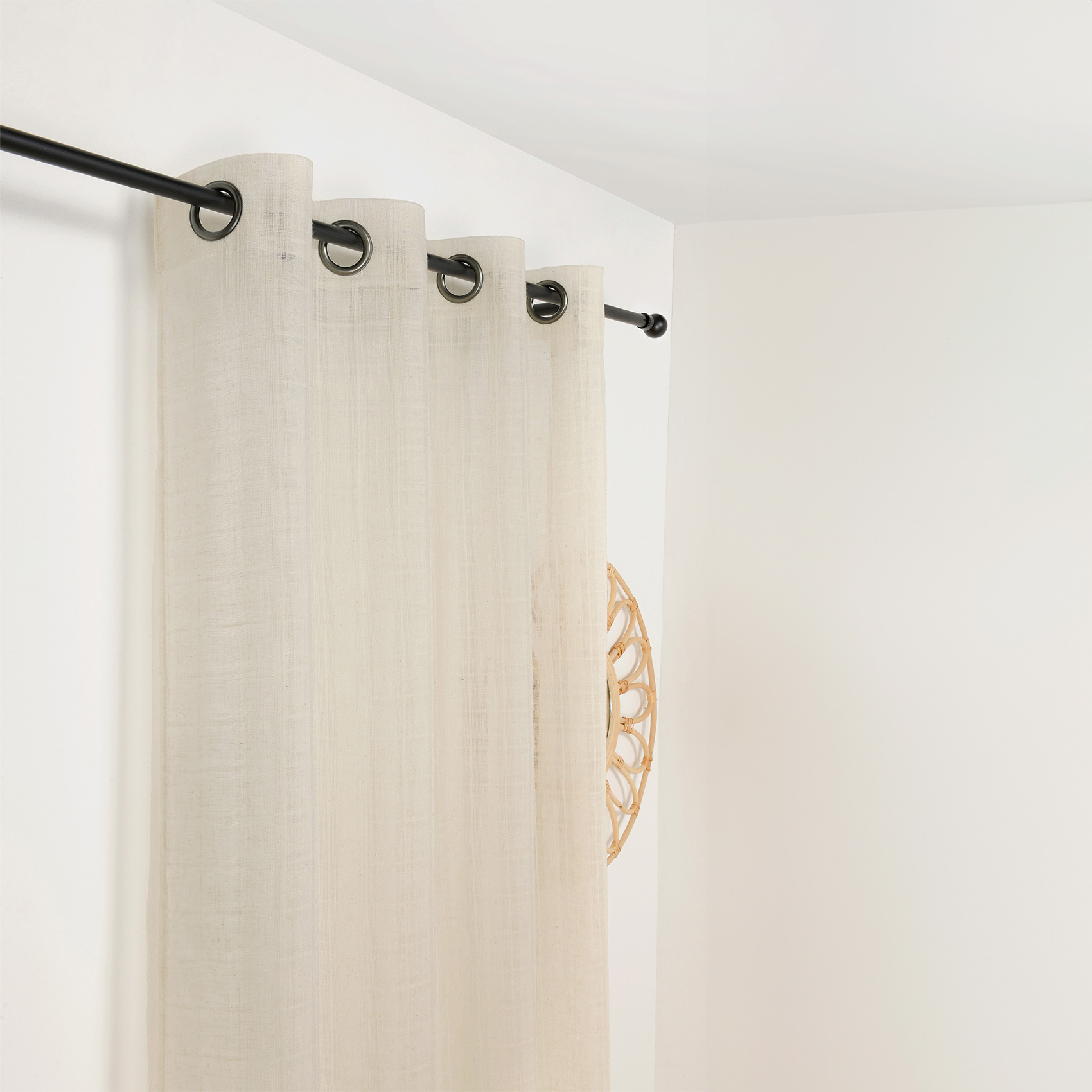 Voilage à Oeillets Motifs Carreaux Alsaciens — vue 6