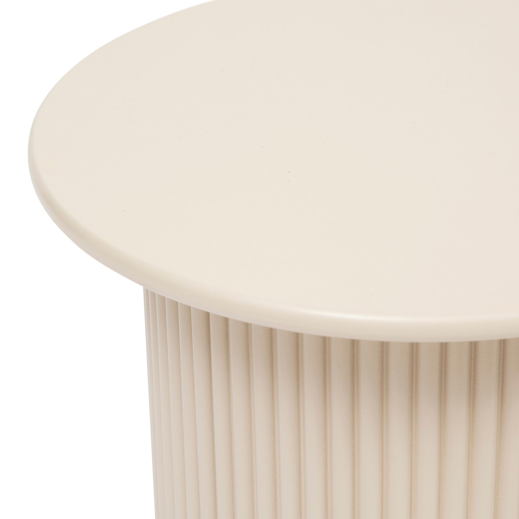 Lot de 2 tables gigognes en bois cannelés — vue 3