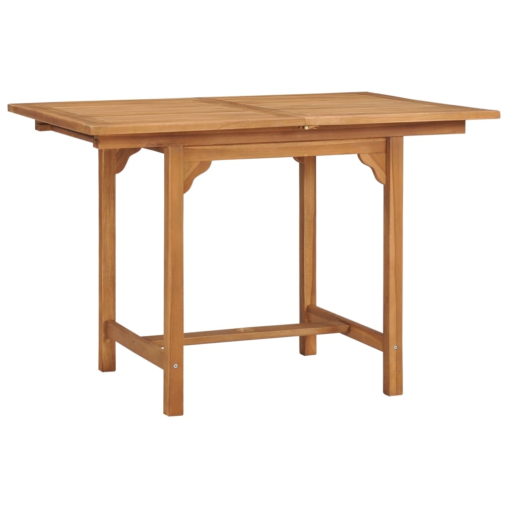 Table de jardin extensible en teck — vue 3