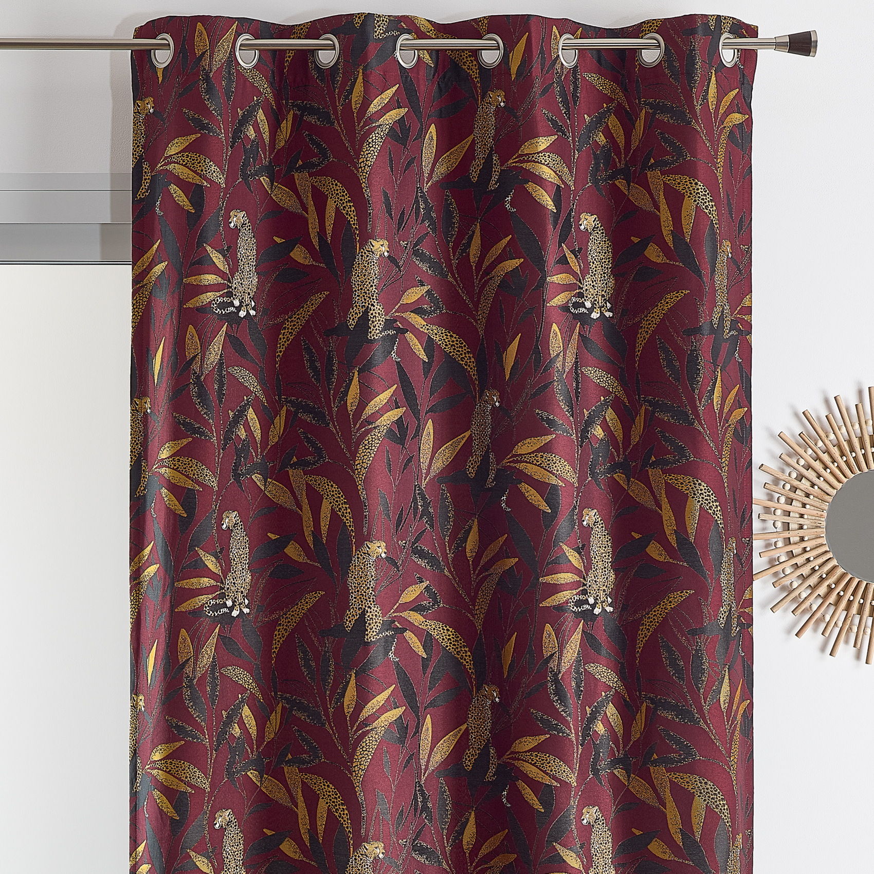 Rideau Jacquard motif panthère — vue 3