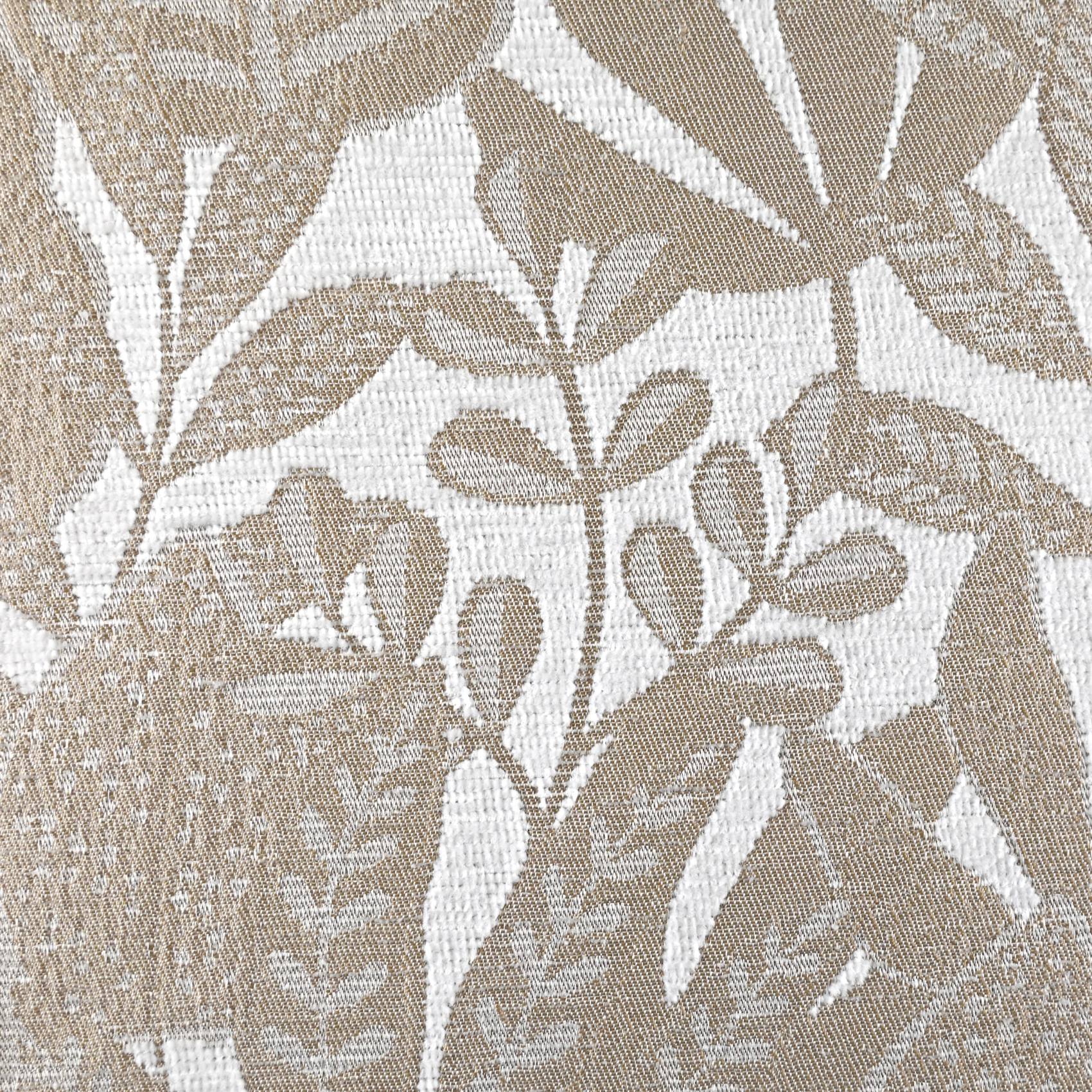 Rideau jacquard chenille à motif feuilles tamisant — vue 3