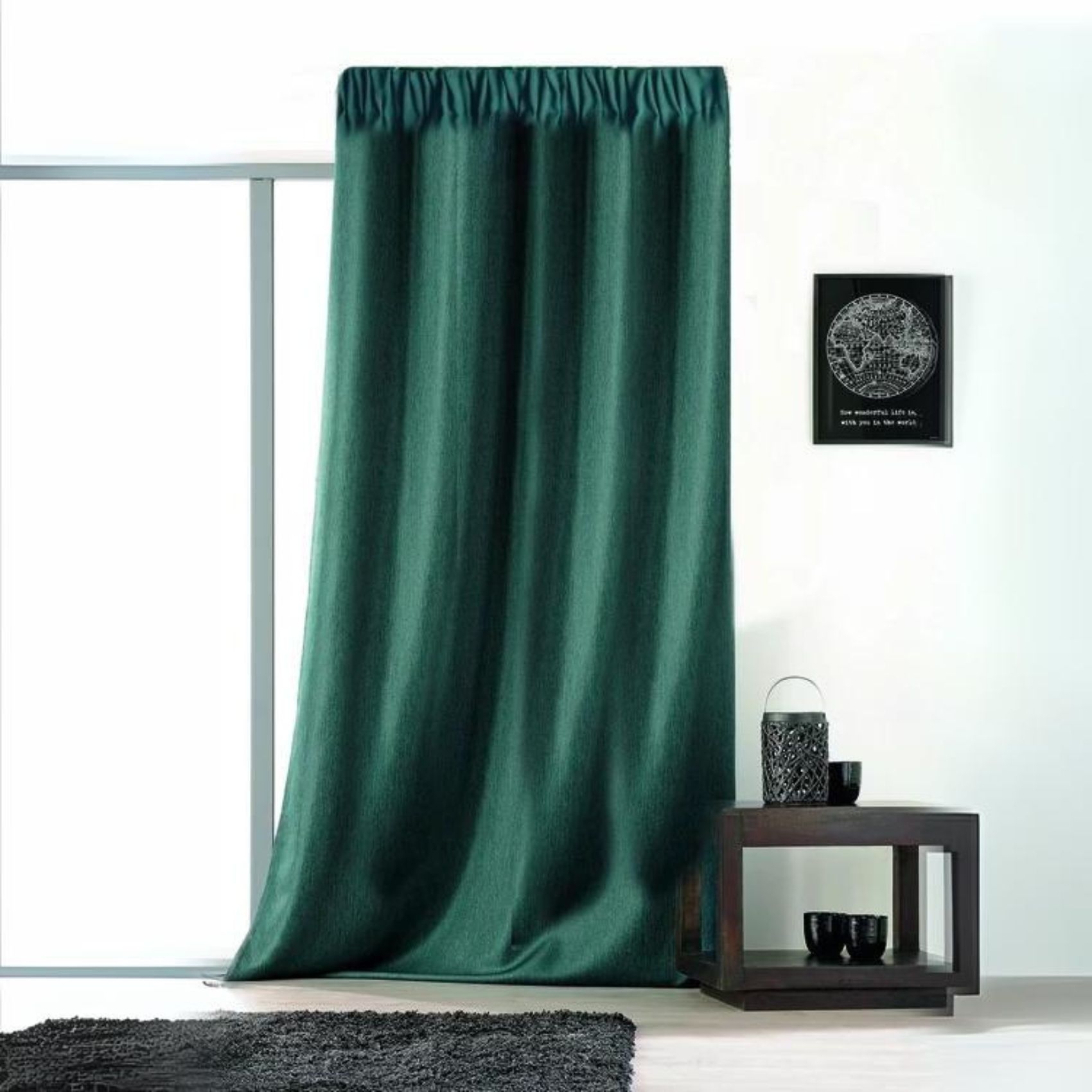 Rideau uni avec galon fronceur — vue 5