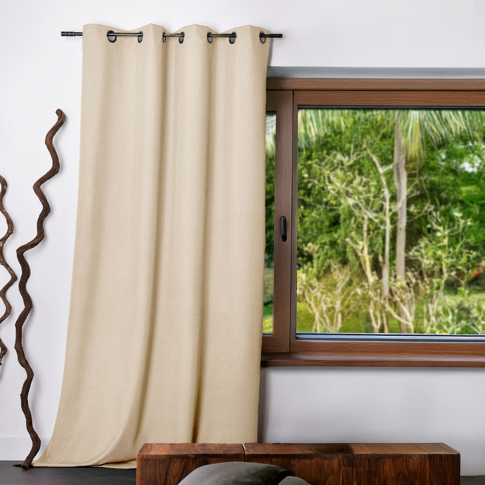 Rideau uni Oxford 100 % occultant — vue 3