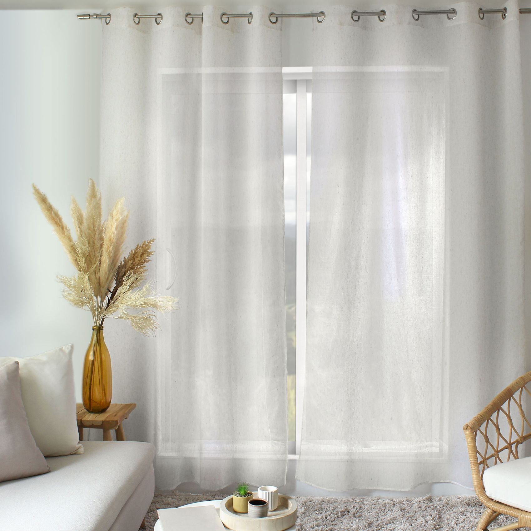 Voilage en polylin à œillets — vue 5