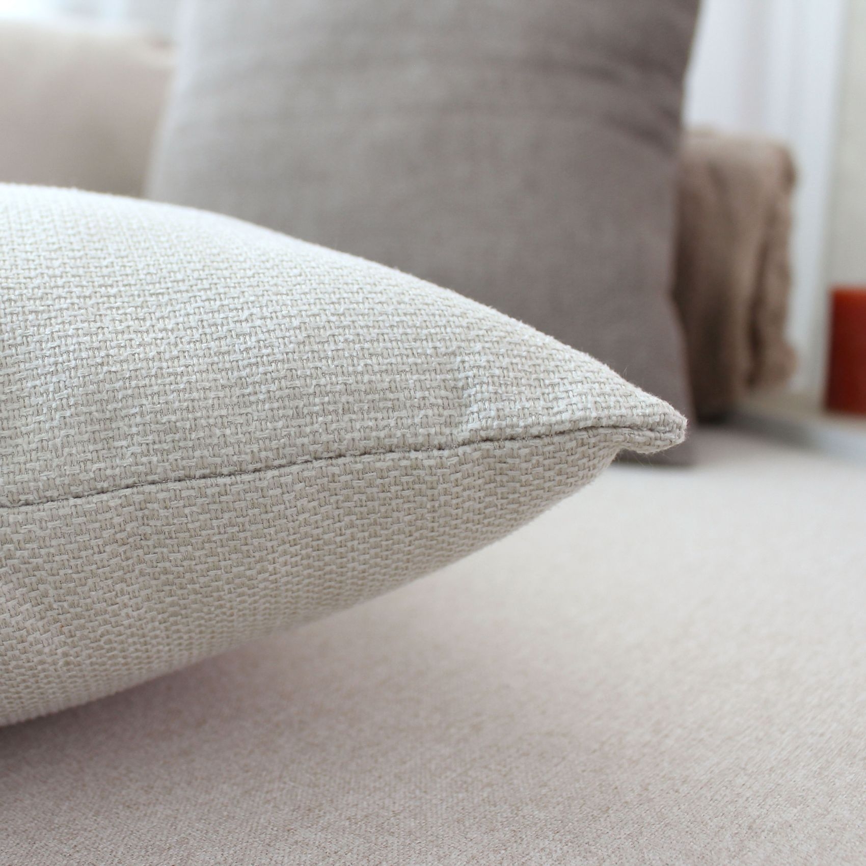 Coussin déhoussable en velours chenillé — vue 3